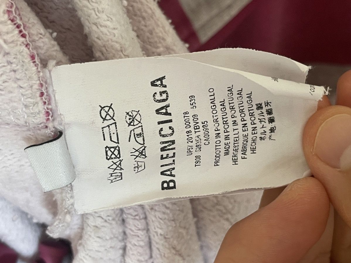 Balenciaga Balenciaga pink striped sweatshirt (playboi carti grail) Size US L / EU 52-54 / 3 - 11 Thumbnail