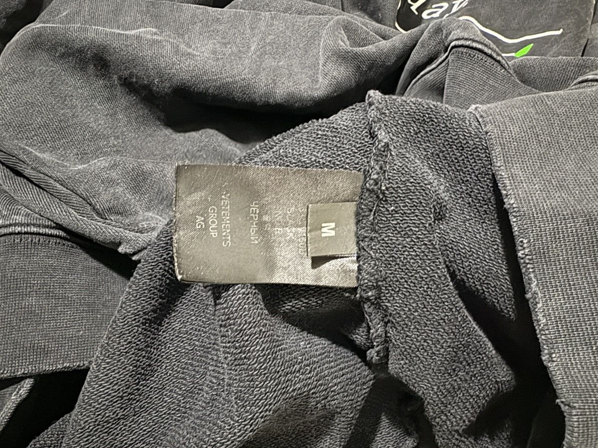 Vetements VETEMENTS Black 'I'm Not Doing Shit Today' Sweatshirt Size US XL / EU 56 / 4 - 7 Thumbnail