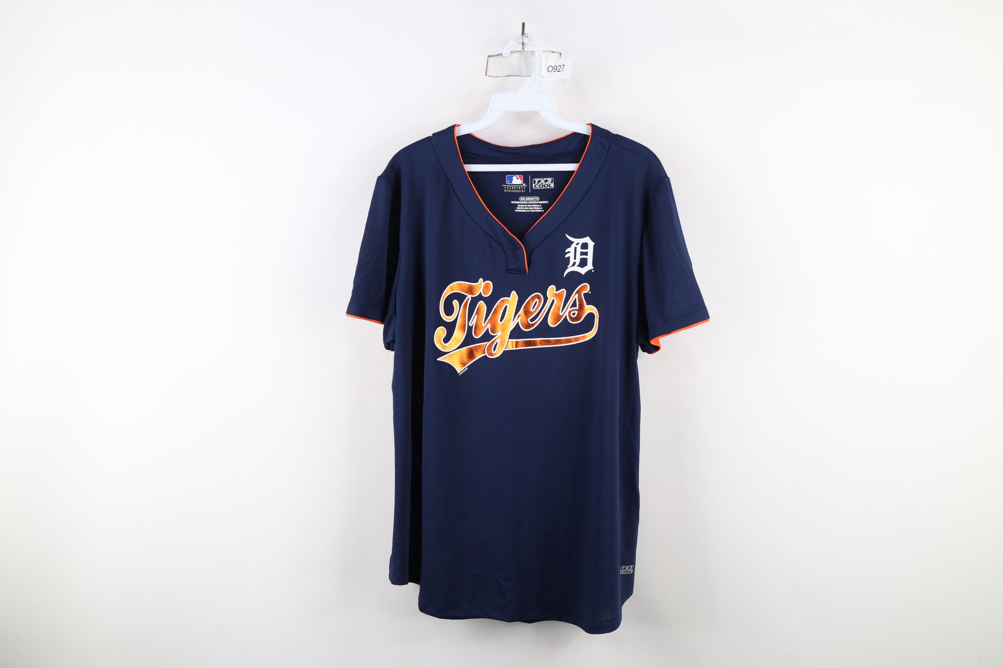 Vintage Vintage Y2K Script Detroit Tigers Baseball Jersey Shirt Size XXL / US 16-18 / IT 52-54 - 1 Thumbnail