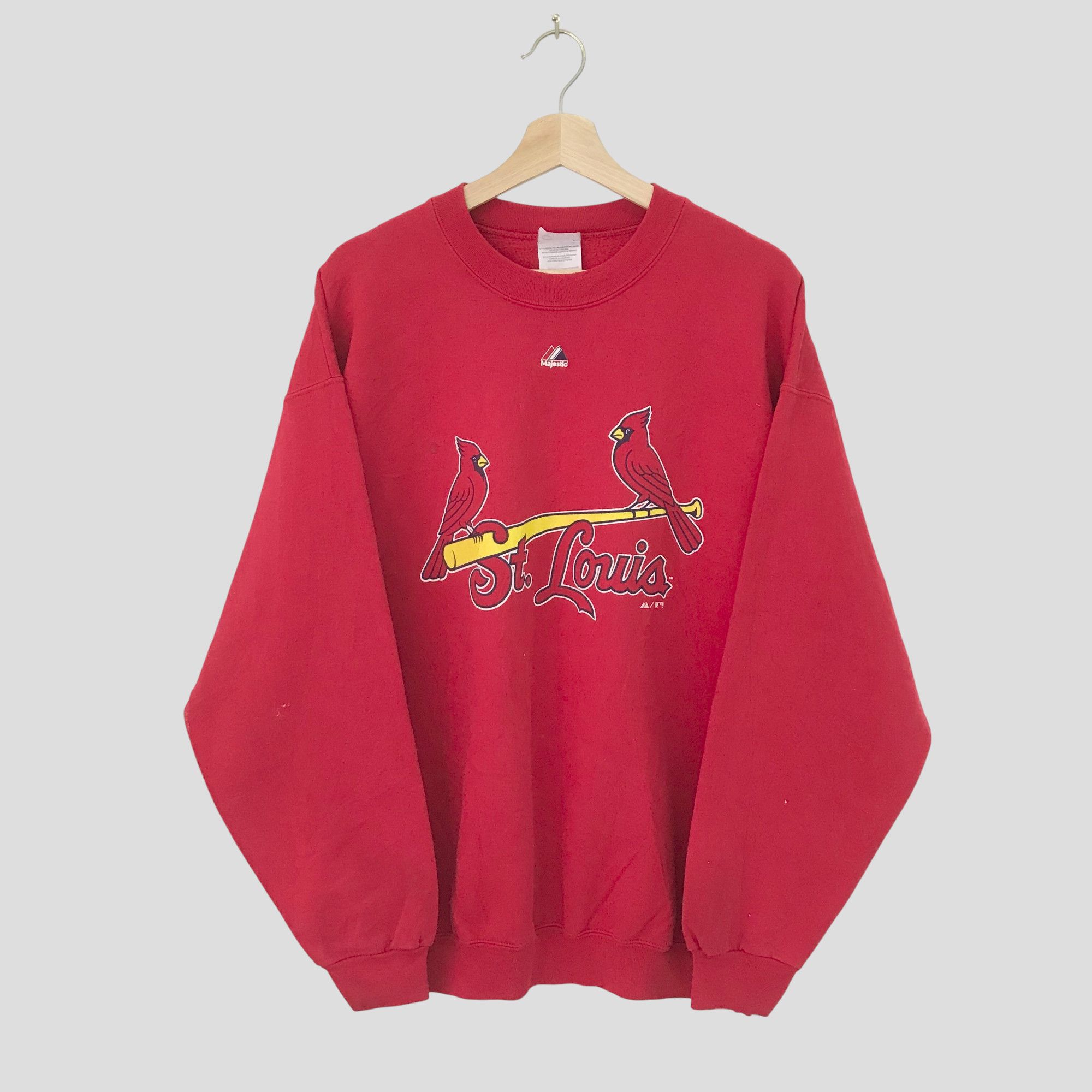 Vintage Vintage St Louis Cardinals Red Sweatshirt - 597 Size US L / EU 52-54 / 3 - 1 Thumbnail