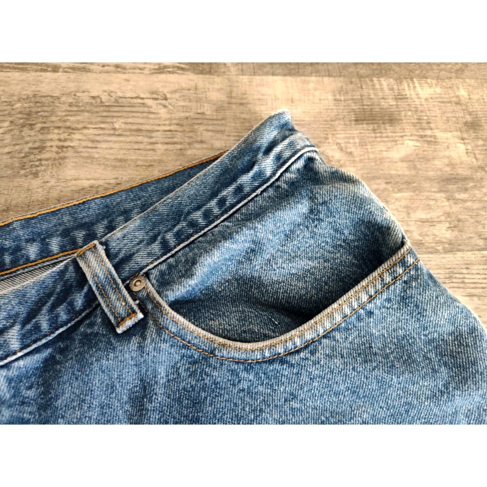 Tommy Hilfiger VINTAGE Tommy Hilfiger Jeans Men 38x29 Cotton Straight Blue Medium Wash Bedroom Jeans Mens Size US 38 / EU 54 - 3 Thumbnail