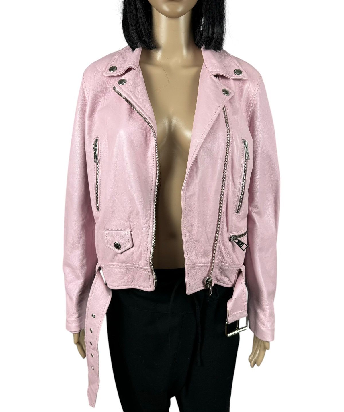 Gaelle Paris Gaelle Paris Genuine Leather Biker Jacket size 42 Size M / US 6-8 / IT 42-44 - 9 Thumbnail
