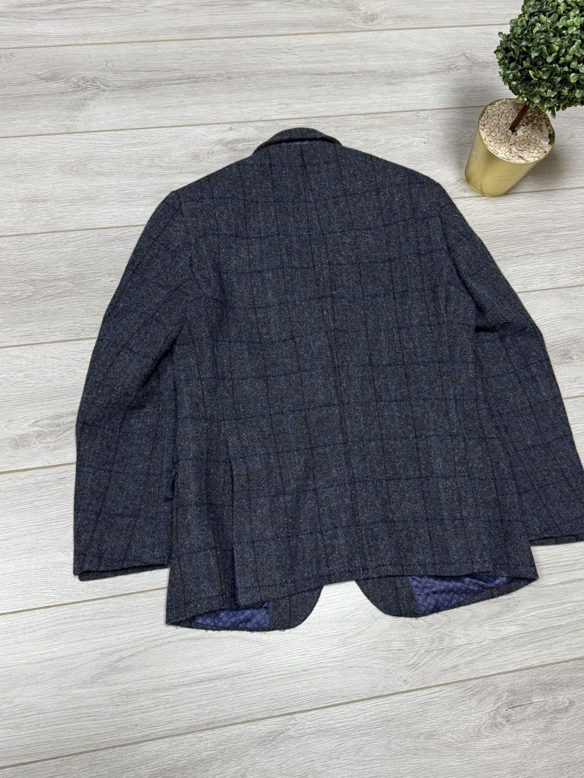 Harris Tweed M&S Harris Tweed D grey mix Coat Blazer Jacket Size US S / EU 44-46 / 1 - 12 Thumbnail