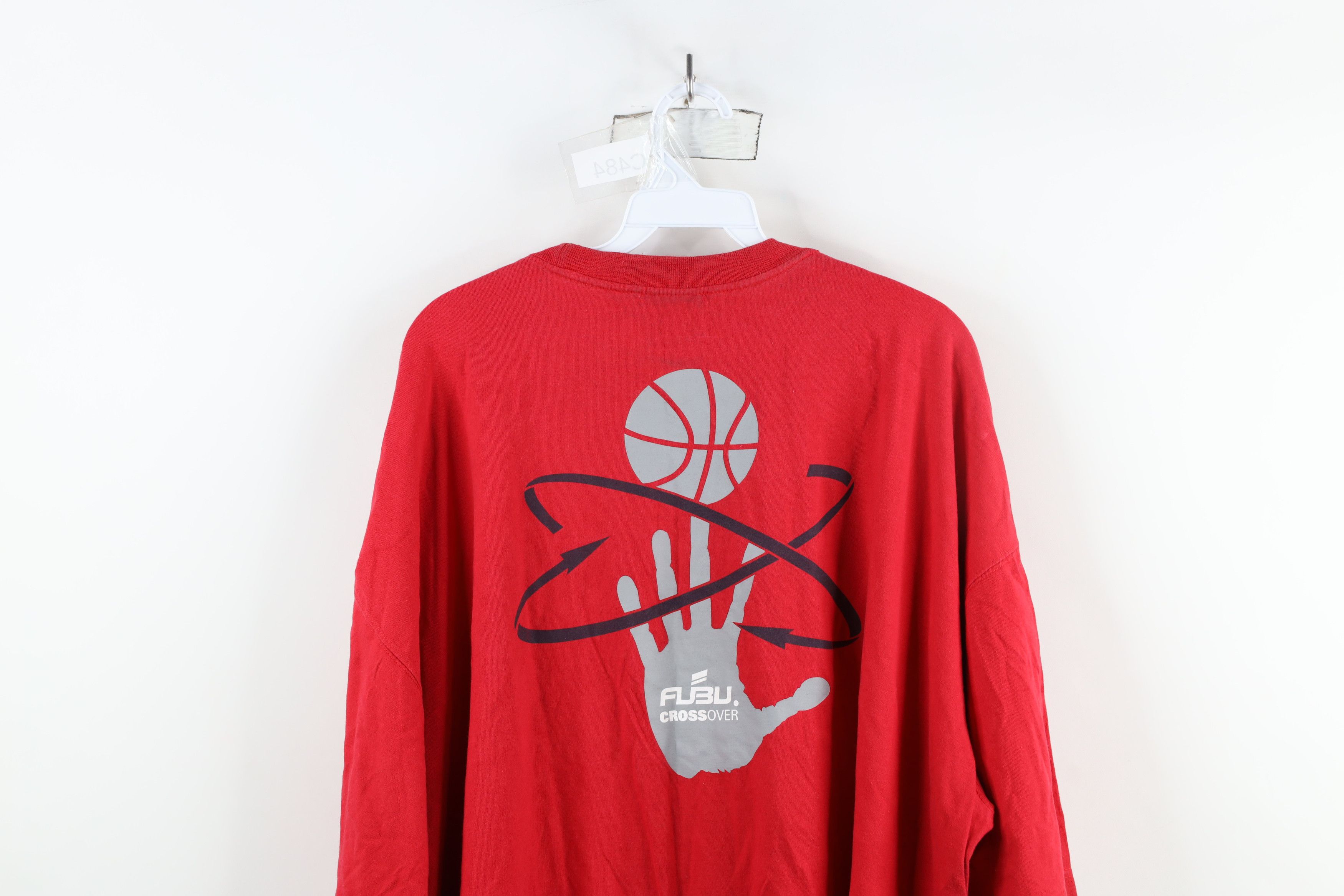 Fubu × Vintage Vintage 90s Y2K FUBU Basketball Over Short Sleeve T-Shirt Size US XXL / EU 58 / 5 - 14 Thumbnail