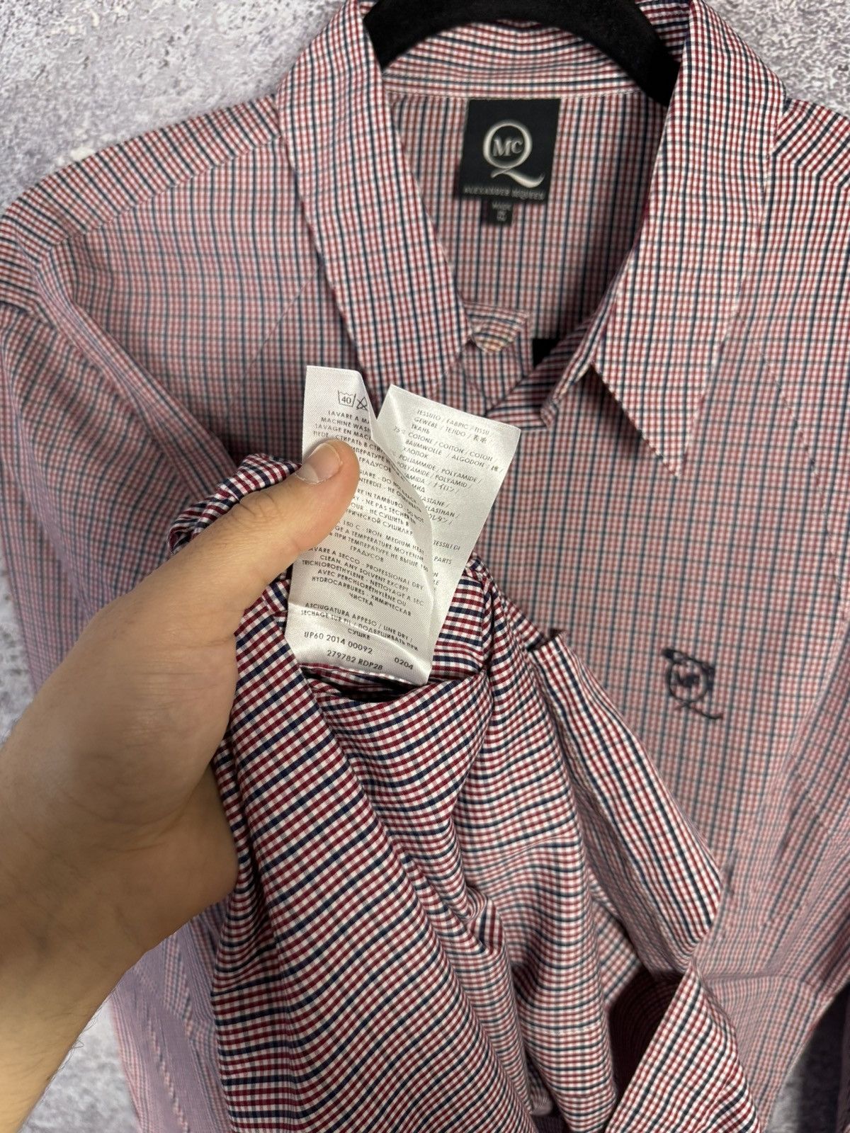 Alexander McQueen × McQ Alexander McQueen × Vintage Vintage 2008 McQ Alexander McQueen Check shirt y2k oldmoney Size US L / EU 52-54 / 3 - 14 Thumbnail