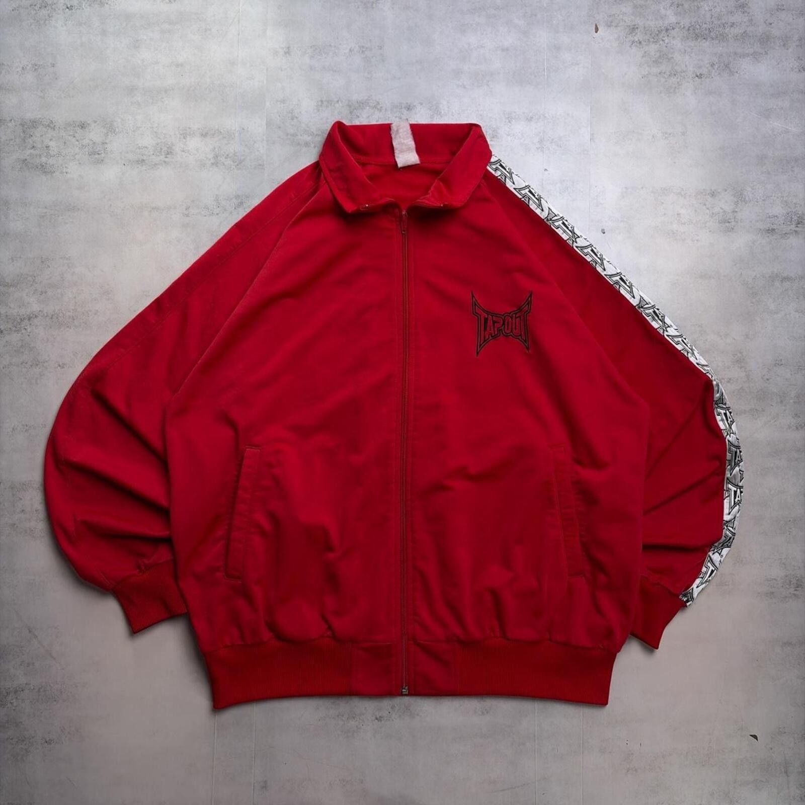 Tapout Y2K Red Tapout Grunge Skater Track Jacket Size US XL / EU 56 / 4 - 1 Thumbnail