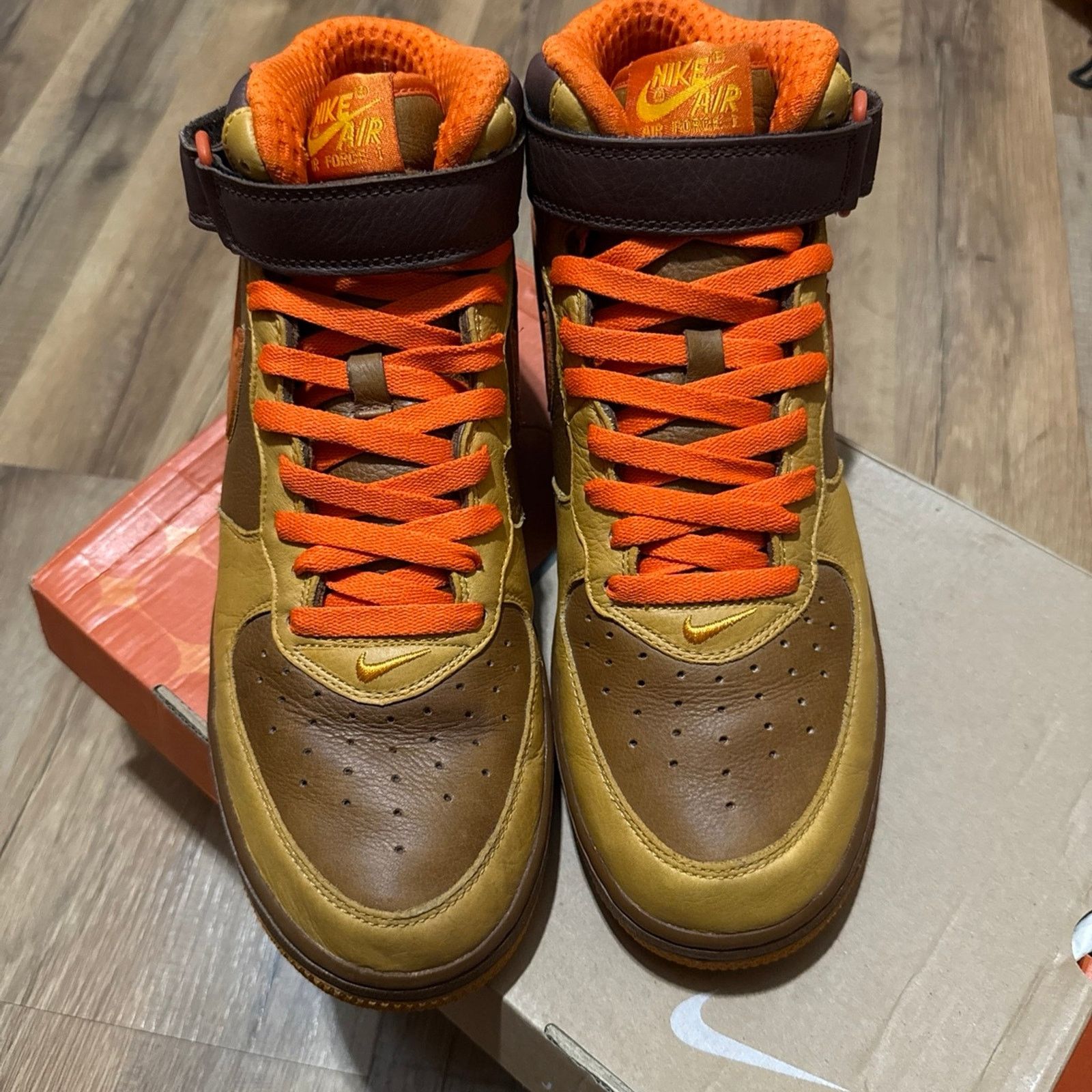 Nike 2006 Nike Air Force 1 Mid Premium QK Thanksgiving Size US 10.5 / EU 43-44 - 3 Thumbnail