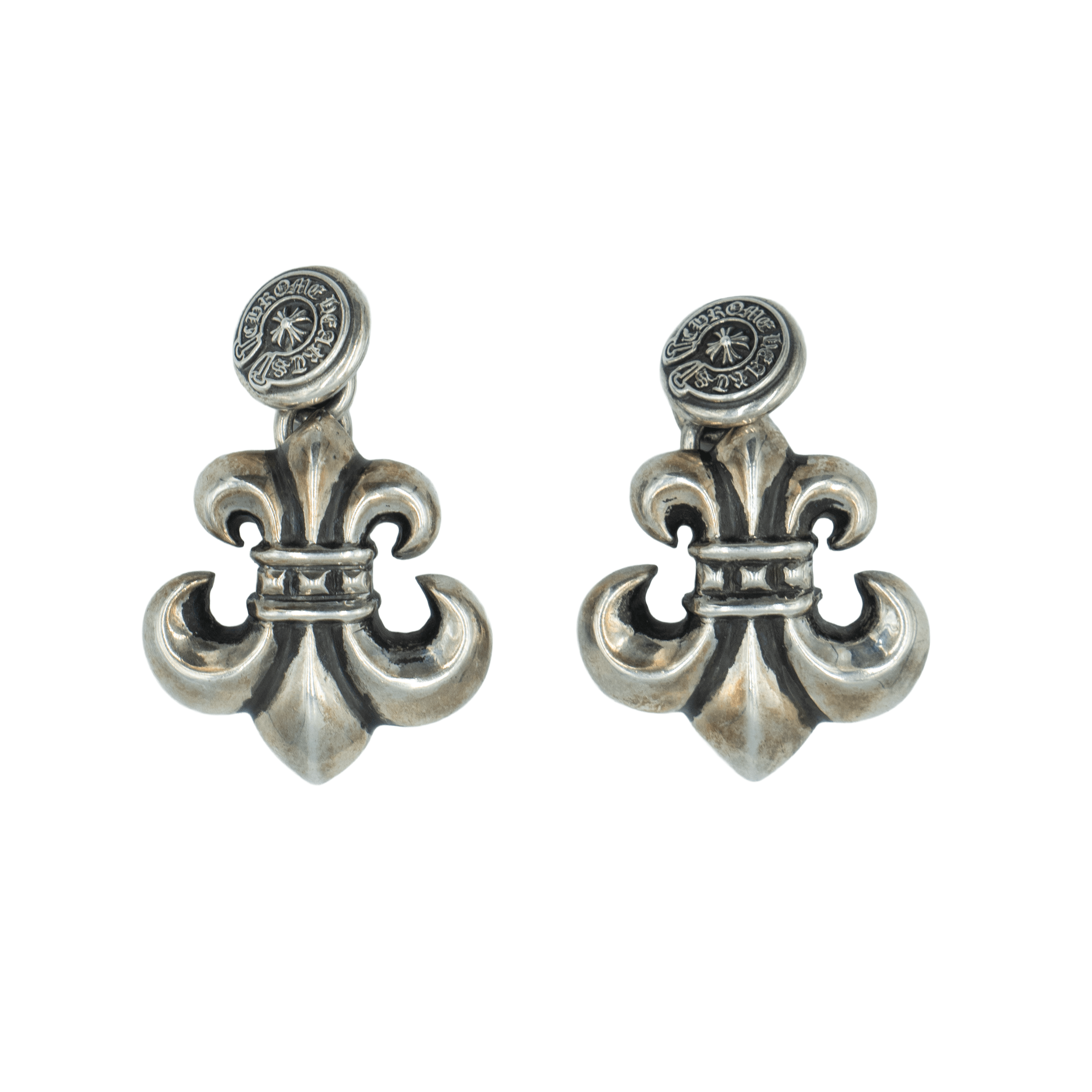 Chrome Hearts Silver Fleur Cufflinks (Set of 2) Size ONE SIZE - 1 Preview