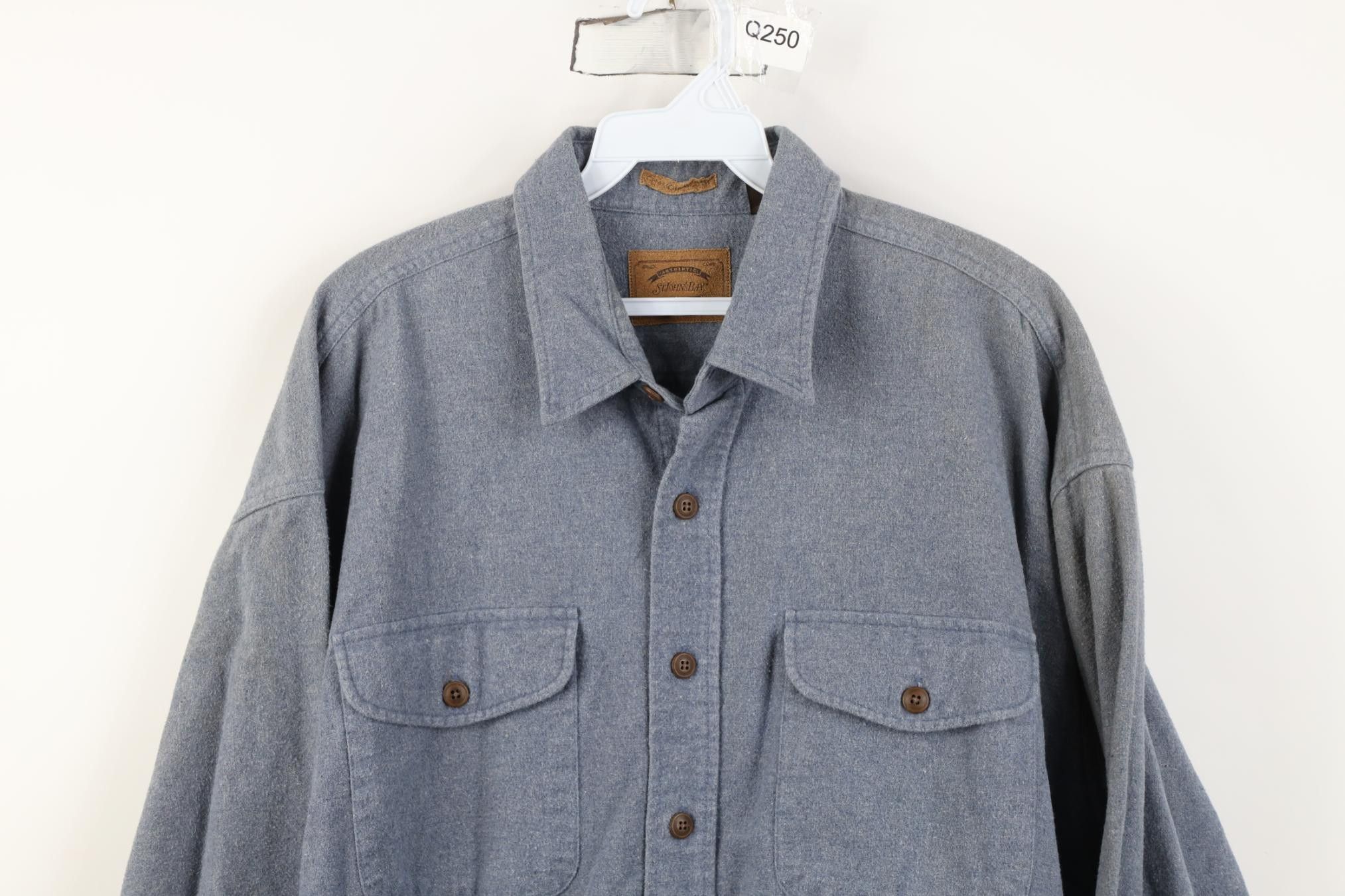 Vintage Vintage 90s Streetwear Chamois Cloth Collared Button Shirt Size US XL / EU 56 / 4 - 2 Thumbnail