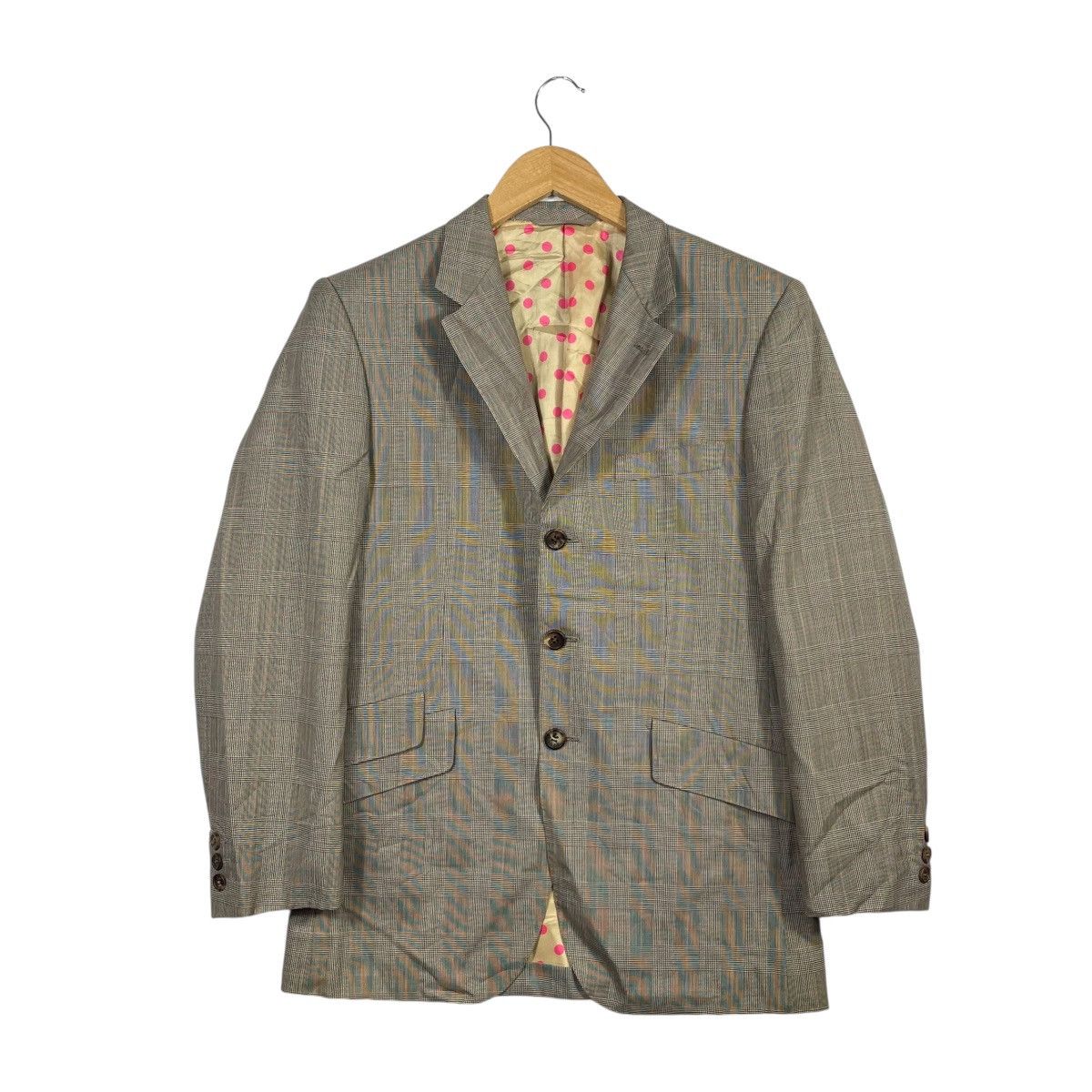 Paul Smith Paul Smith Collection Glen Plaid Blazer Polka Dot Lining Size 38R - 1 Thumbnail