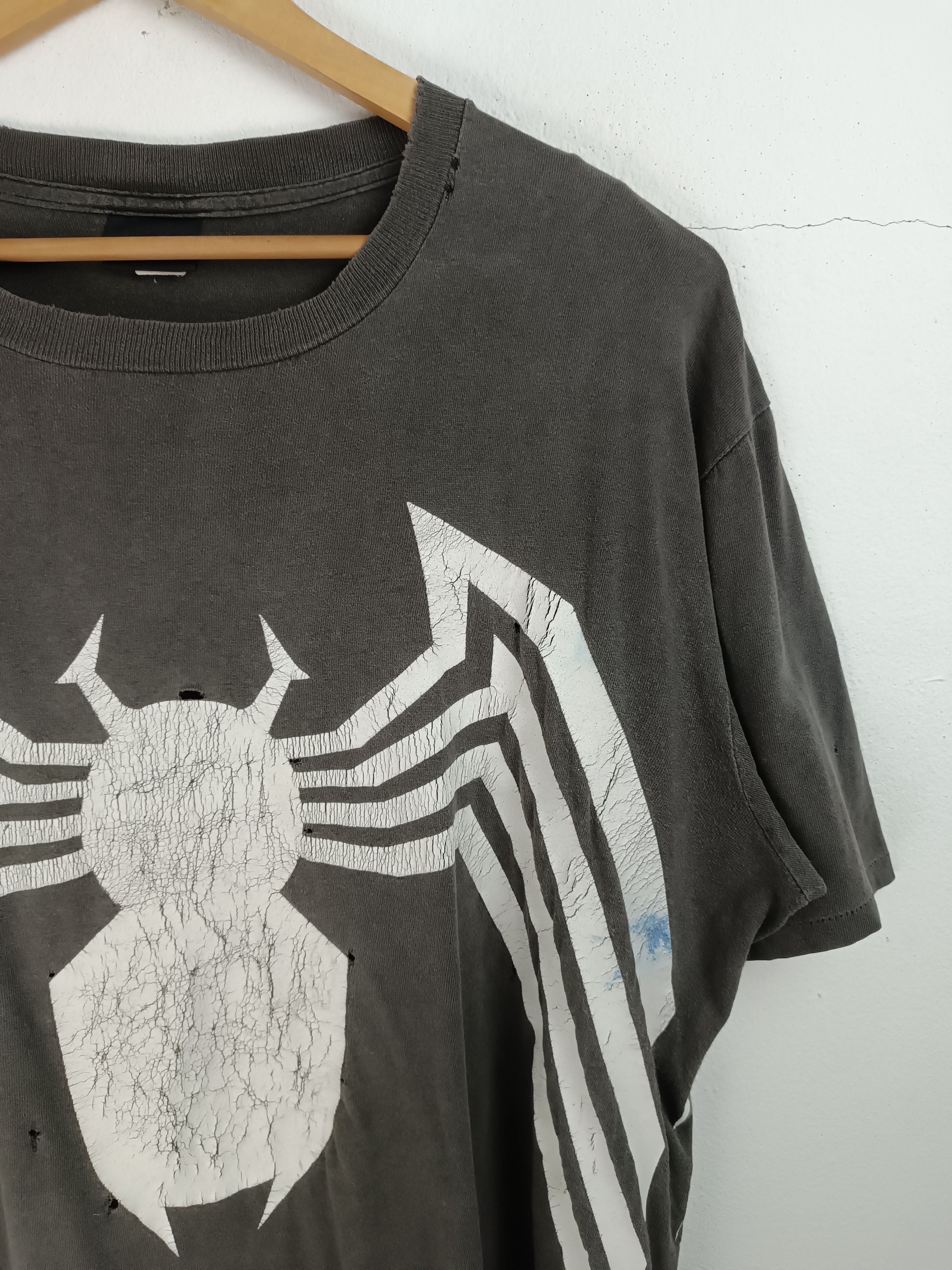 Marvel Comics THRASHED FADED VINTAGE 90'S SPIDERMAN OVERPRINT VERY RARE Size US XL / EU 56 / 4 - 8 Thumbnail