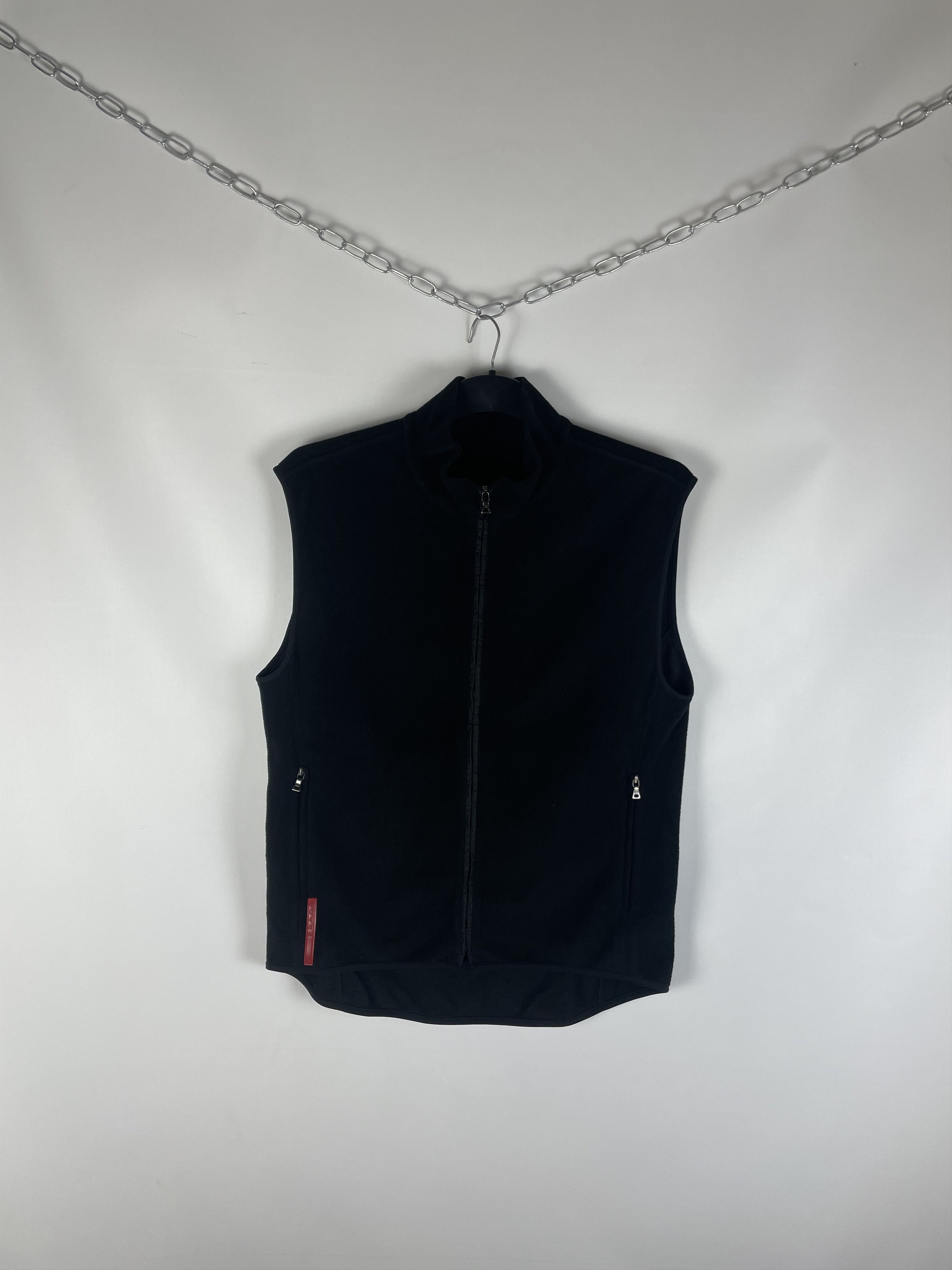 Prada Vintage Rare Prada Vest Fleece Red Tab Sweter Size US XL / EU 56 / 4 - 1 Thumbnail