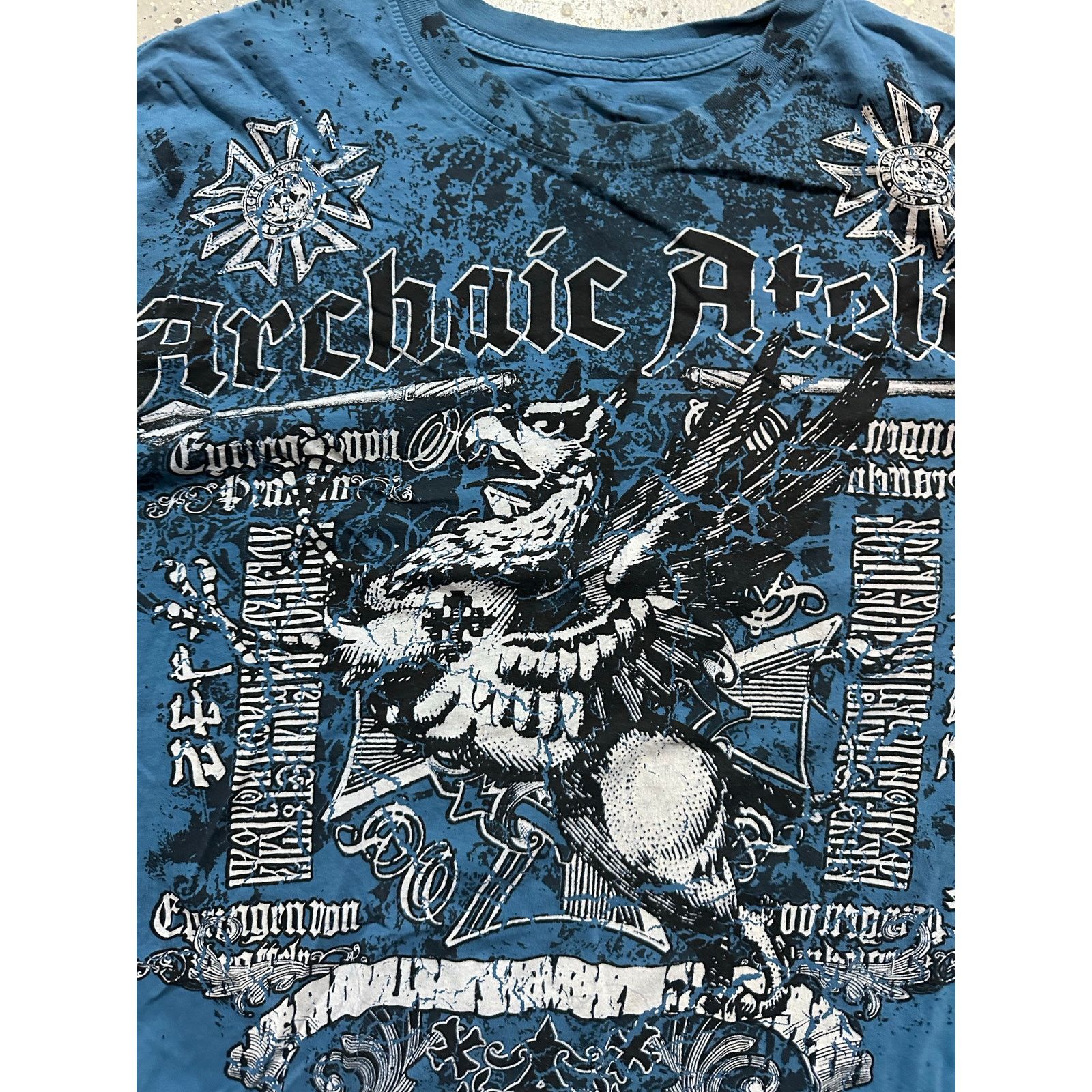 Affliction Vintage Y2K Affliction Skate Tee Size US XL / EU 56 / 4 - 1 Thumbnail