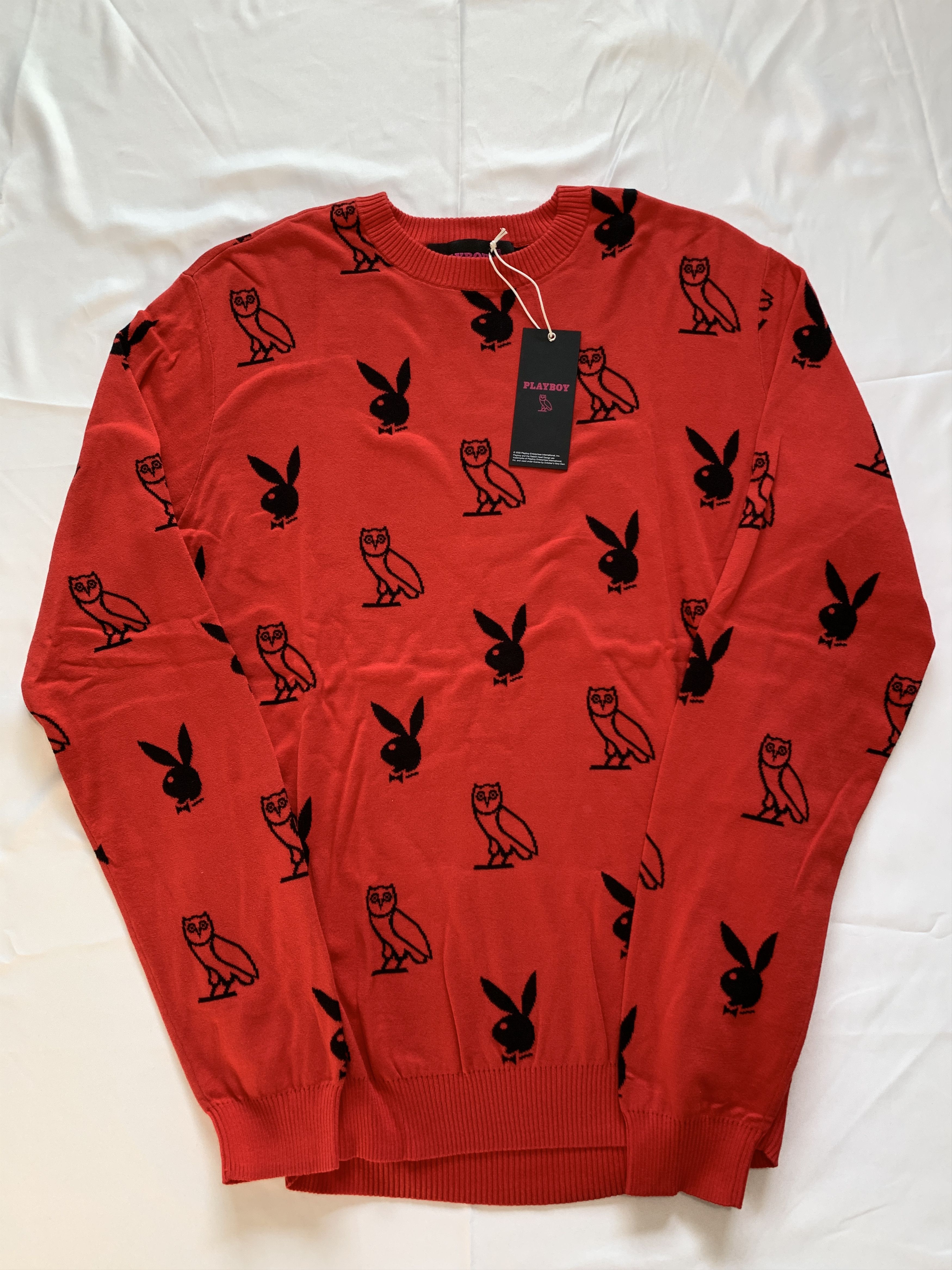 October's Very Own × Playboy OVO X Playboy Intarsia Monogram Owl Sweater Size US S / EU 44-46 / 1 - 1 Thumbnail