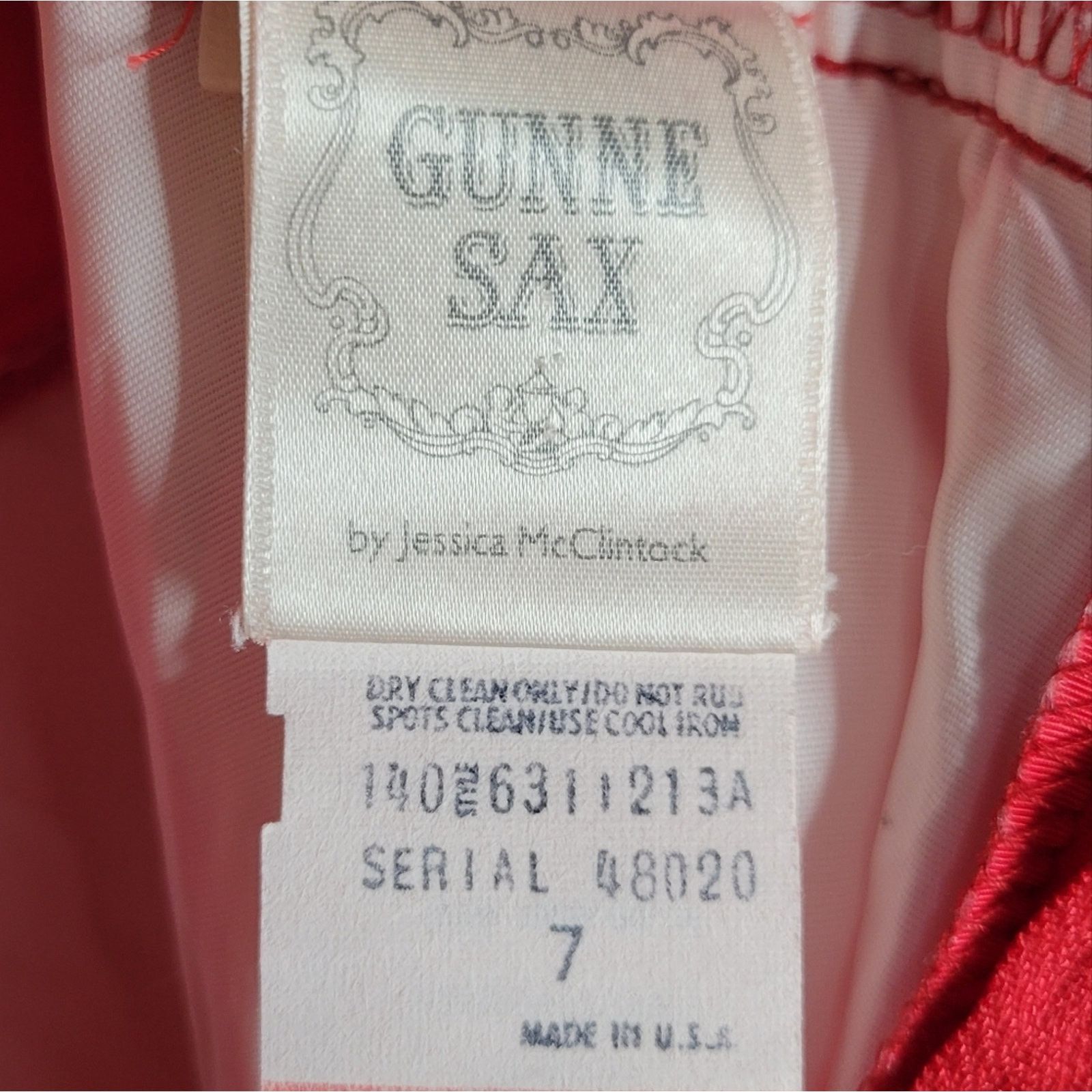 Vintage Vintage Gunne Sax 80s Striped Formal Dress, sz 7 Size XS / US 0-2 / IT 36-38 - 6 Thumbnail