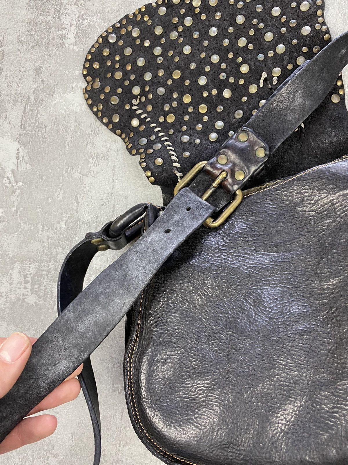 Genuine Leather Vintage Campomaggi Distressed Leather luxury bag Size ONE SIZE - 7 Thumbnail