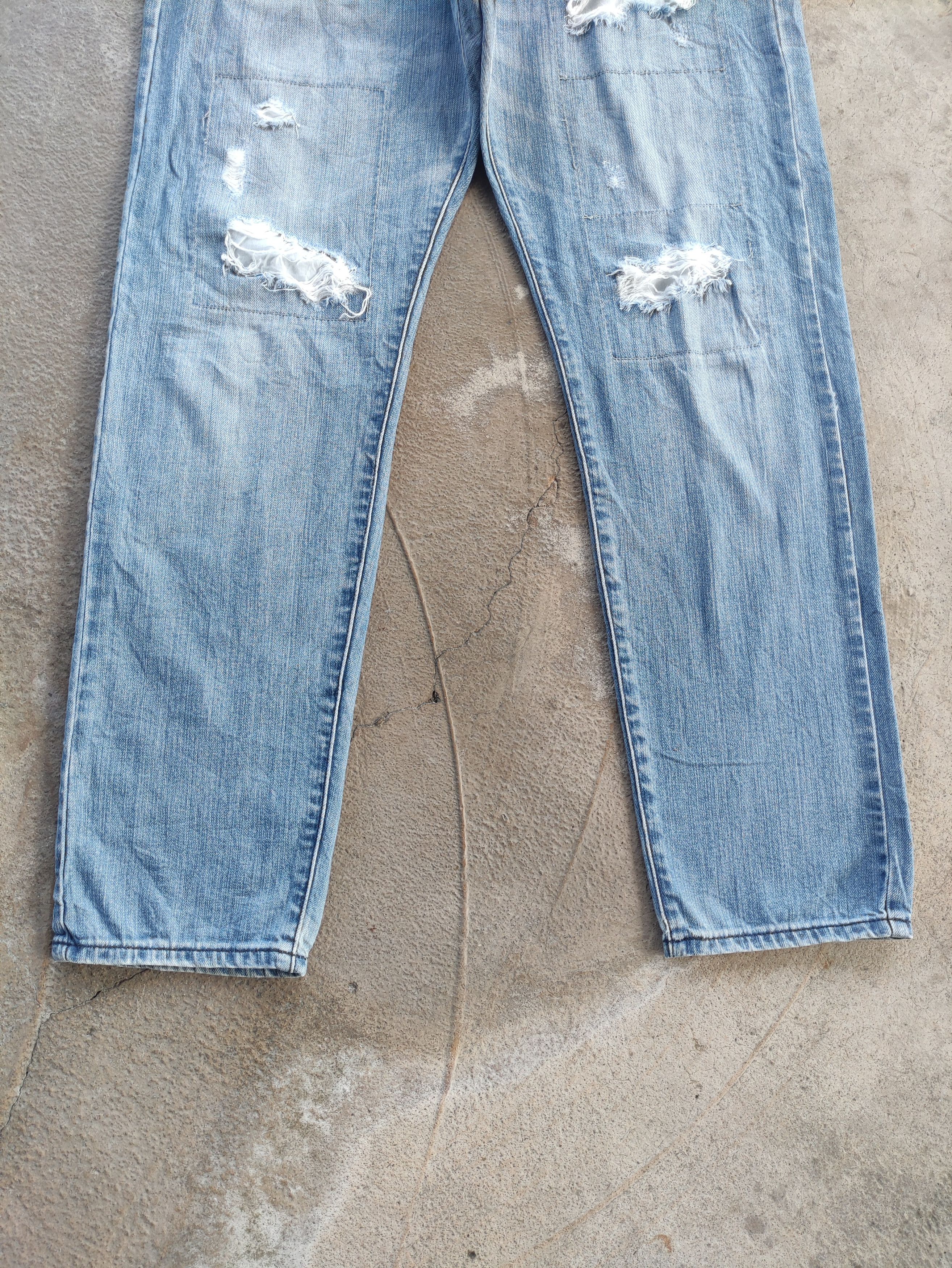 Japanese Brand Vintage Japanese Jean Distressed Faded Denim Pants Size US 34 / EU 50 - 4 Thumbnail