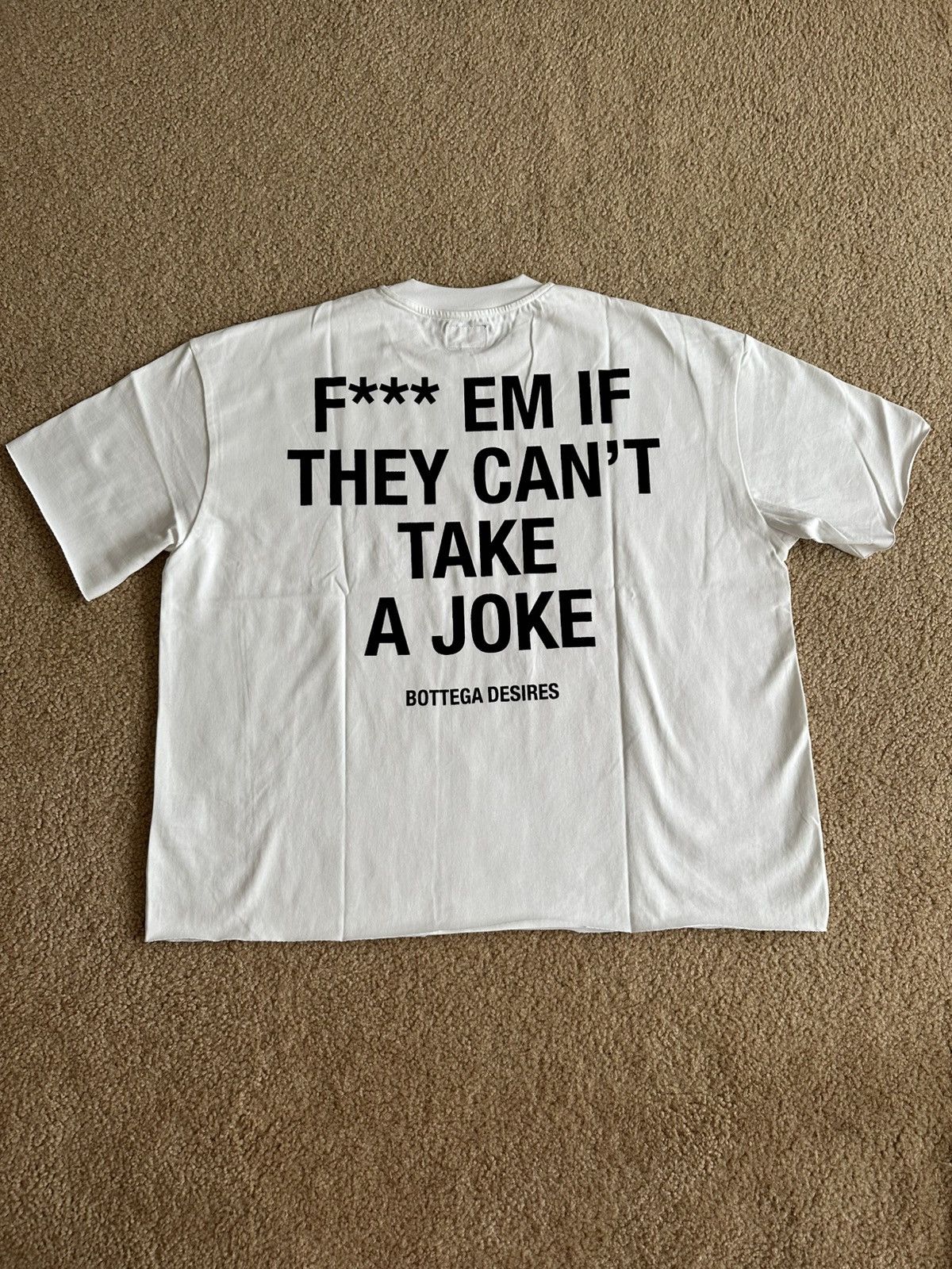 Bottega Desires 3XL Bottega Desires Fuck Em White TShirt Size US XXL / EU 58 / 5 - 5 Thumbnail