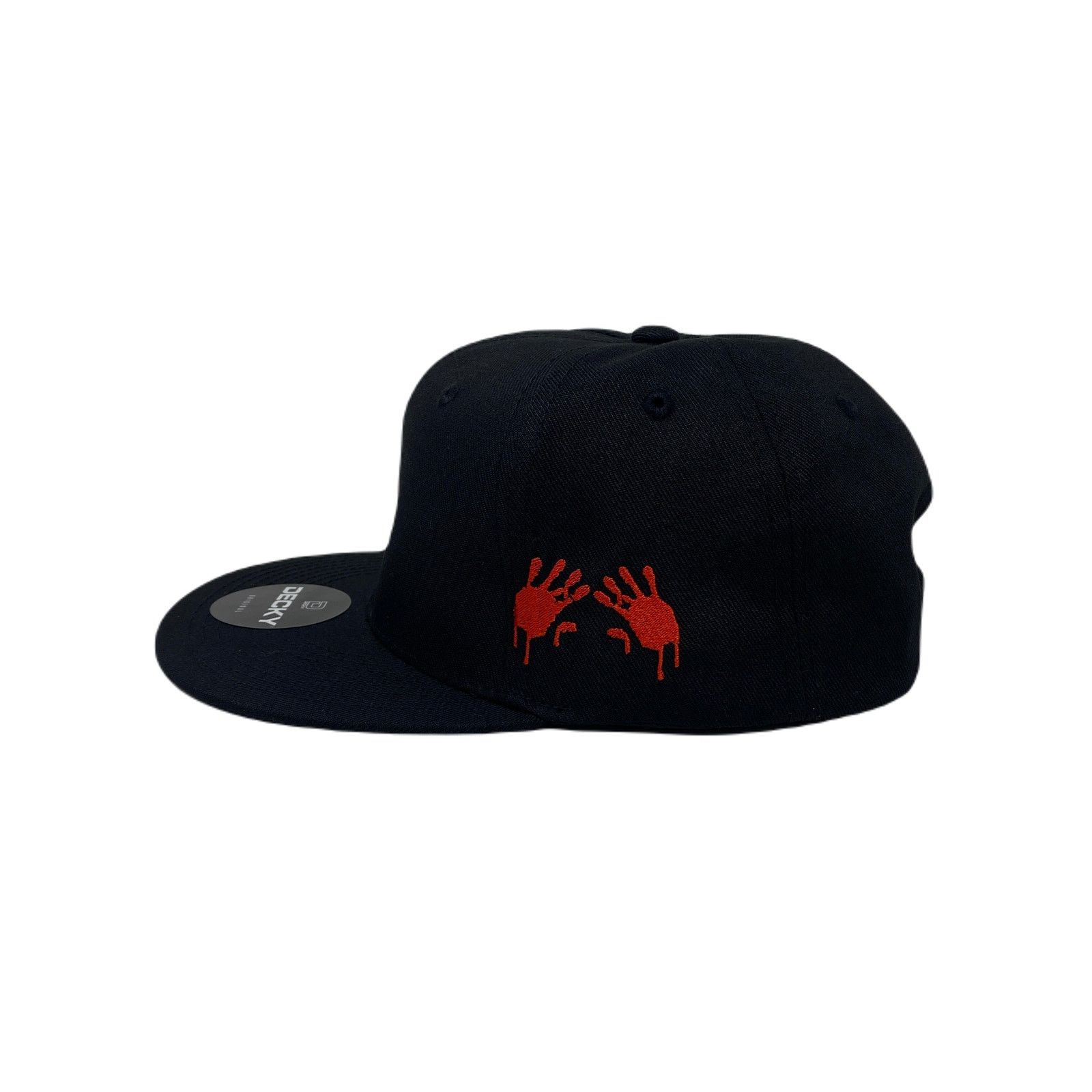 Other Los Angeles LA Drip (White/Red) Bloody Hands Snapback Hat Size ONE SIZE - 6 Thumbnail