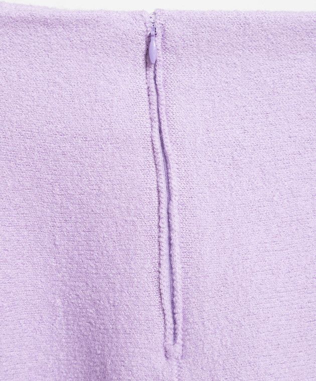 Jil Sander o1y1025 Mini Skirt in Lilac Size 27" / US 4 / IT 40 - 5 Thumbnail