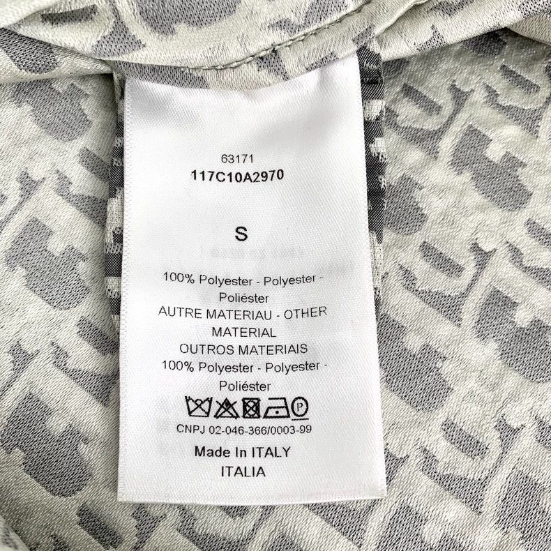 Dior Dior Gray logo jacquard full print hooded drawstring half Size US S / EU 44-46 / 1 - 7 Thumbnail