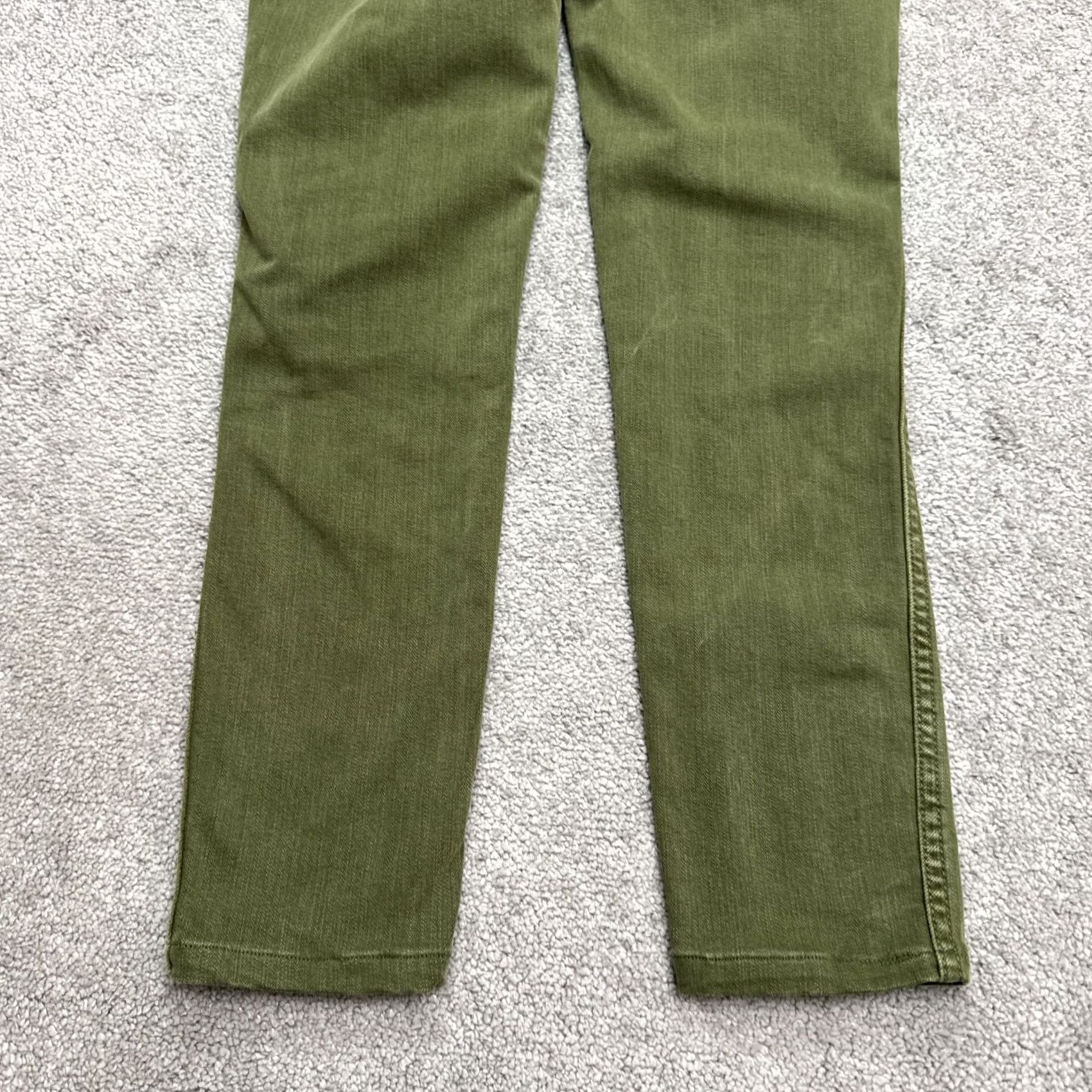 Madewell Madewell Jeans Womens 27 High Rise Skinny Denim Green Olive 10" Inseam 26" Belt Loops 5-Pocket City Grunge Outdoor Jeans Mens Womens Girls Size 27" / US 4 / IT 40 - 4 Thumbnail