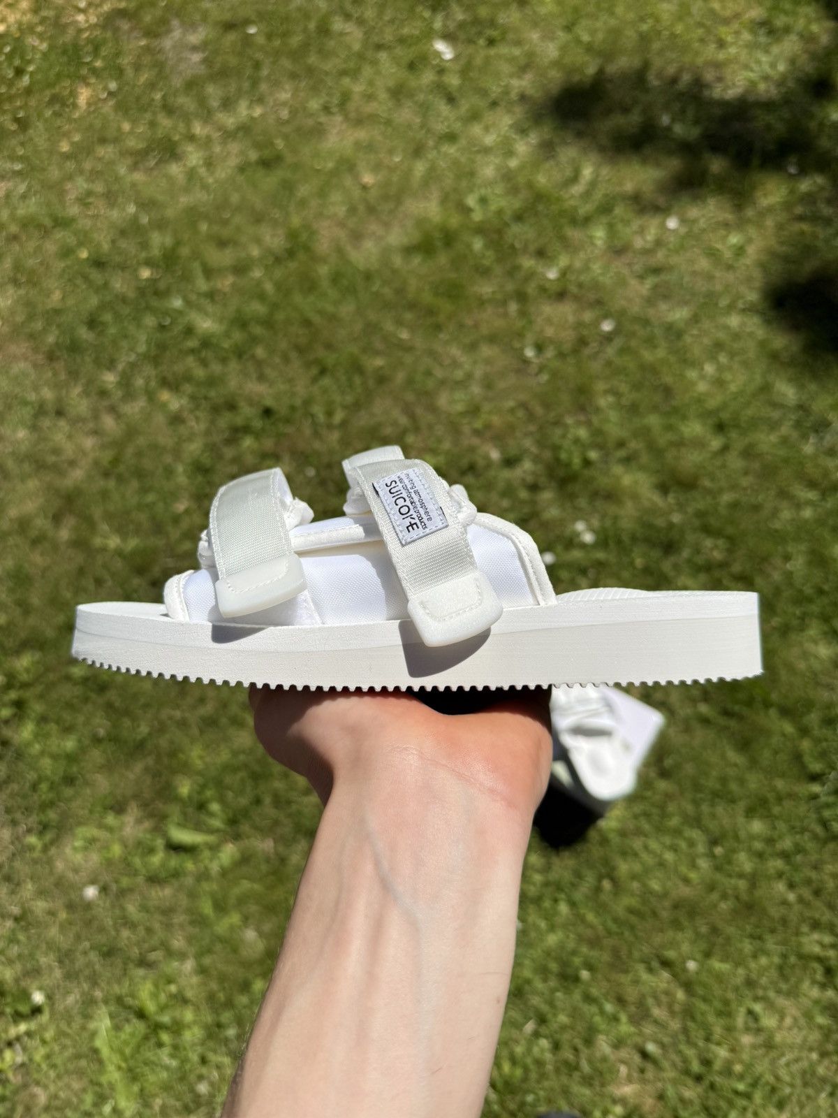 Designer Suicoke Moto Cab OG-056 White Slides Sandals Size US 6 / IT 36 - 12 Thumbnail