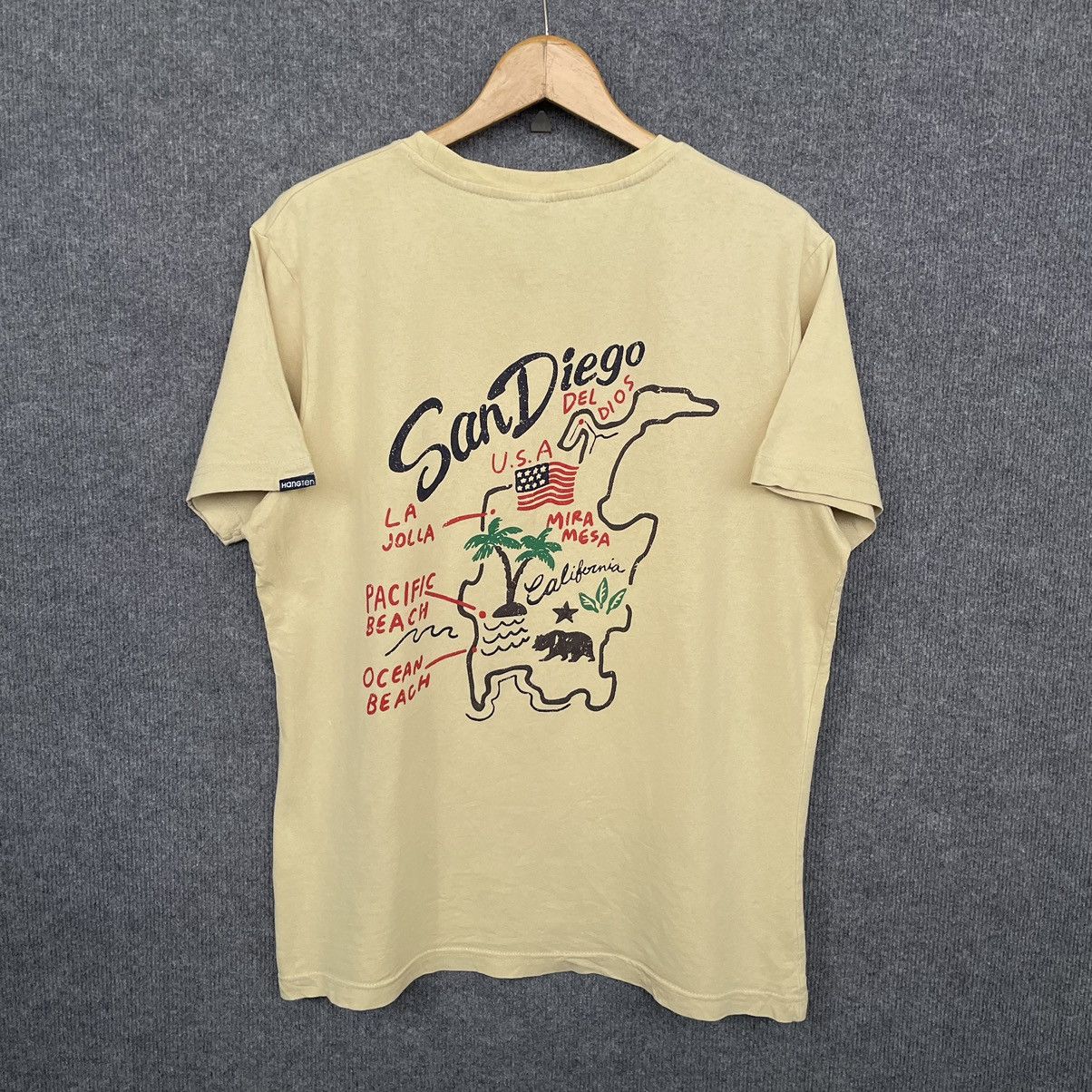 Hang Ten × Vintage Vintage 2000s Hang Ten San Diego Surf T Shirt Size US L / EU 52-54 / 3 - 1 Thumbnail