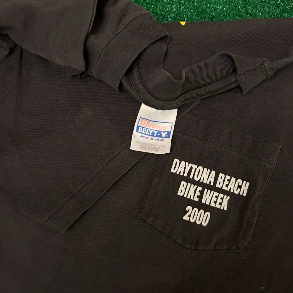 Vintage VINTAGE 90s Y2k Bike Week Daytona Beach Biker Eagle 2000 VTG Shirt Mens XL Black Short Sleeve T-Shirt Size US XL / EU 56 / 4 - 3 Thumbnail