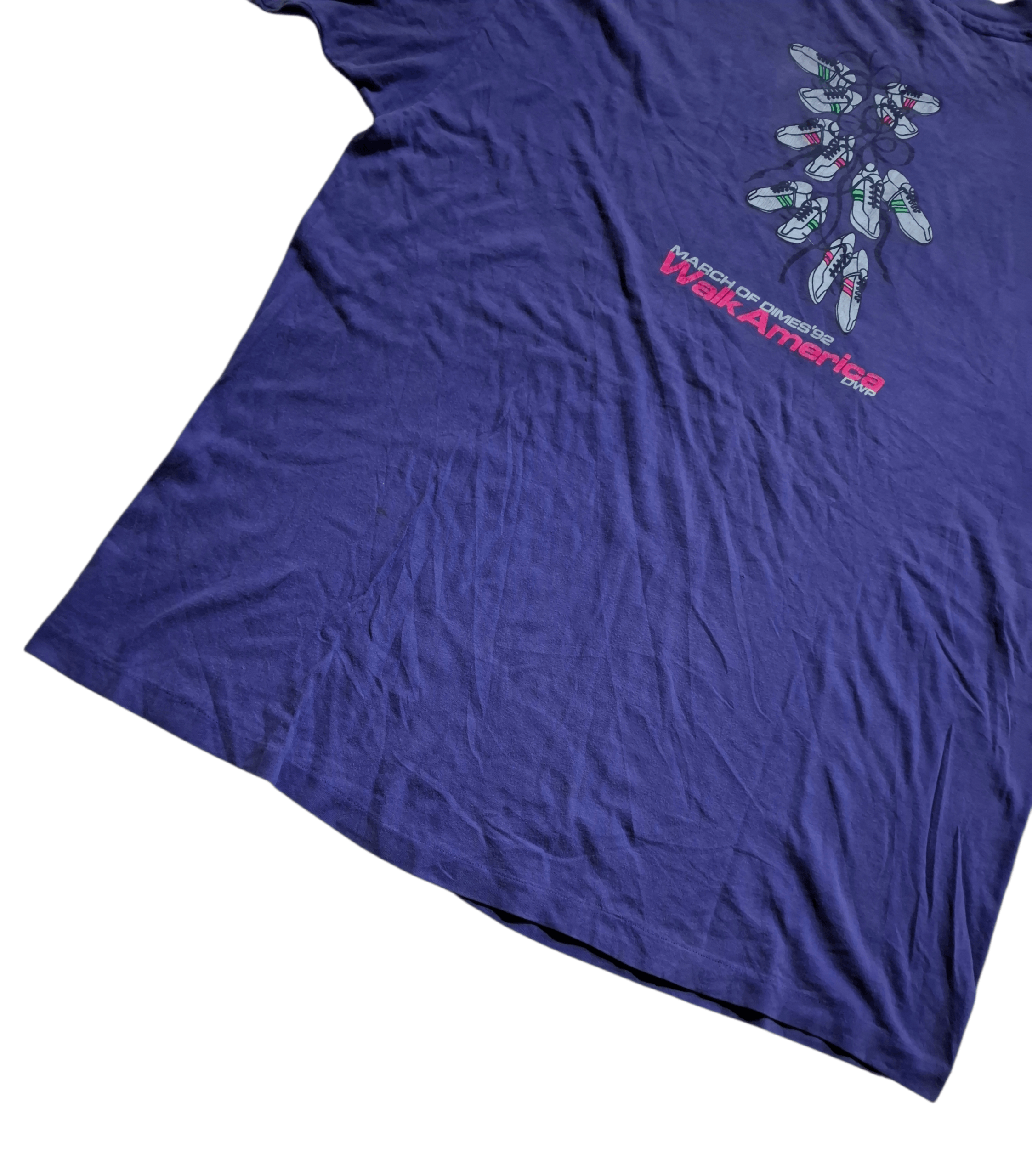 Vintage Vintage 1992 Hanes Single Stitch T-Shirt Size US XXL / EU 58 / 5 - 15 Thumbnail