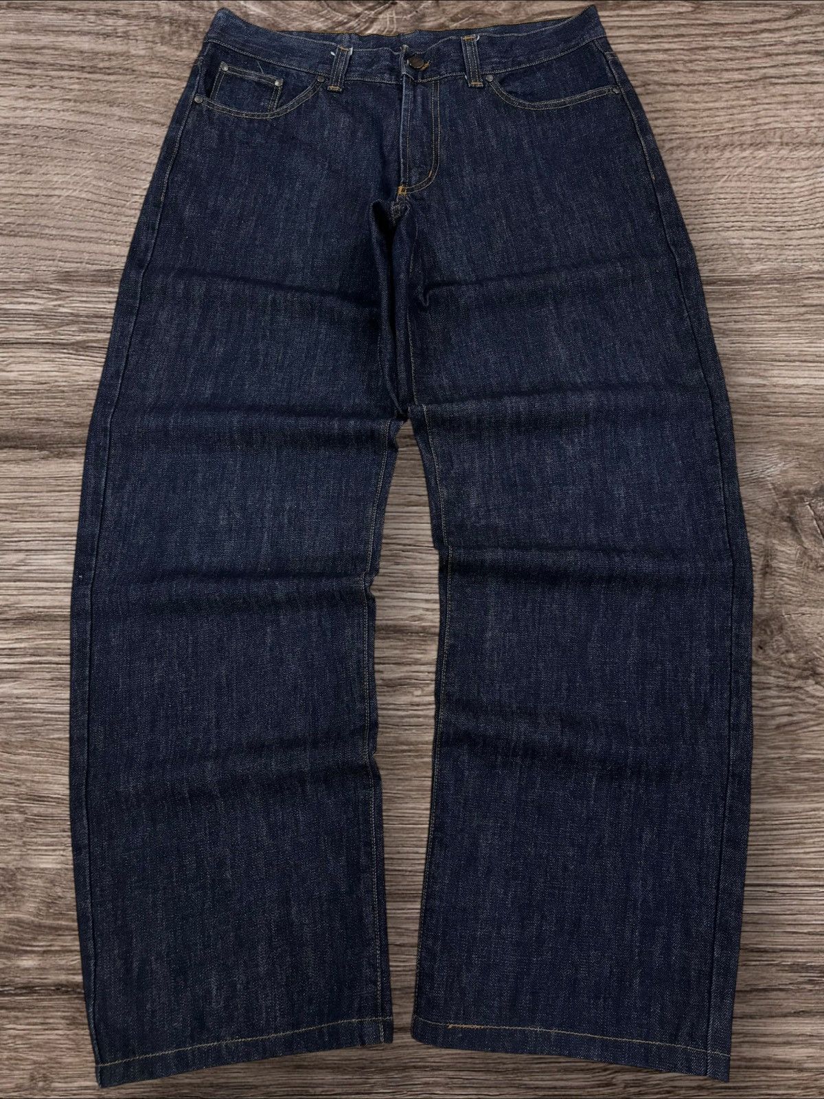 Iceberg Vtg 90s Italy Made Iceberg Baggy Embroidery Jeans Size US 33 - 2 Thumbnail