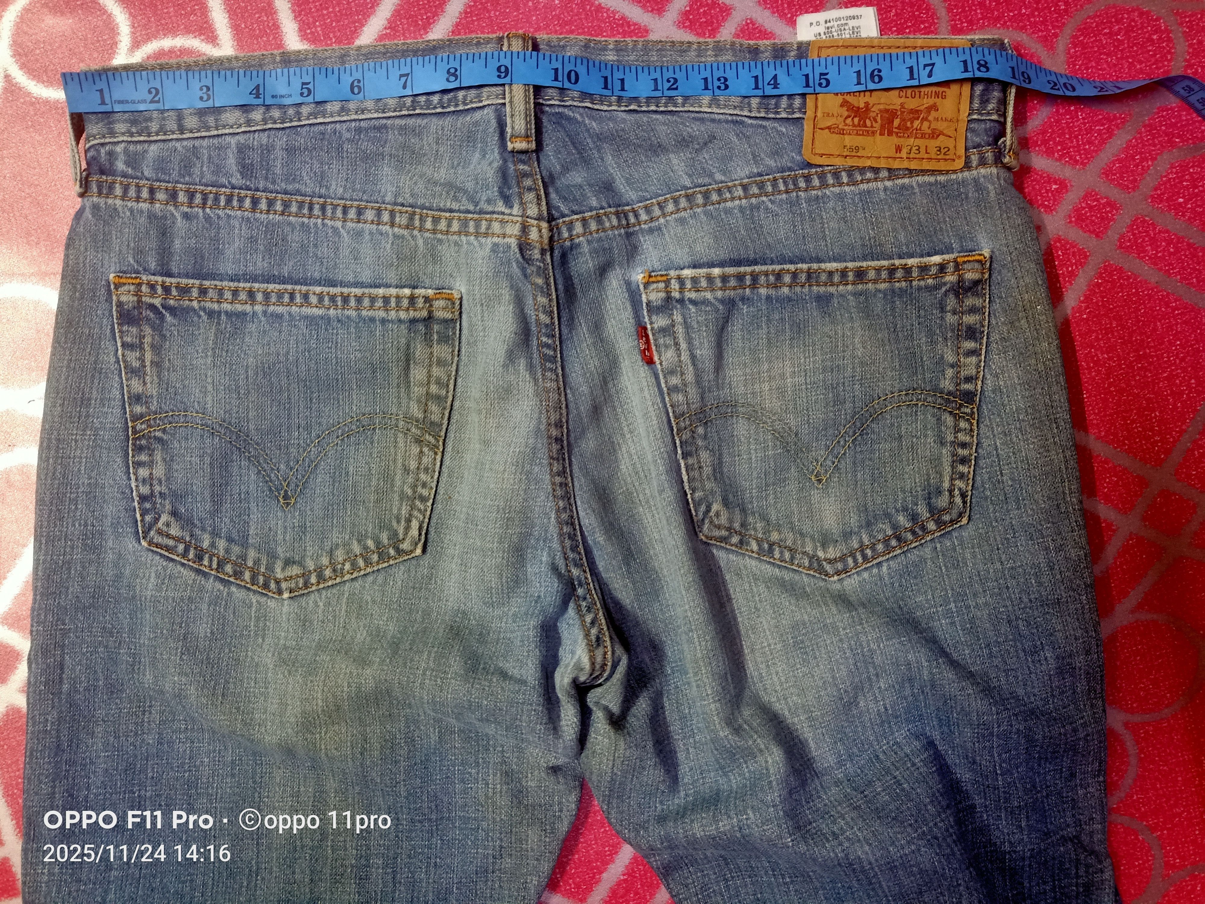 Levi's 🌟Levis Y2k 559 Relaxed Straight Denim 🌟 Size US 36 / EU 52 - 4 Thumbnail