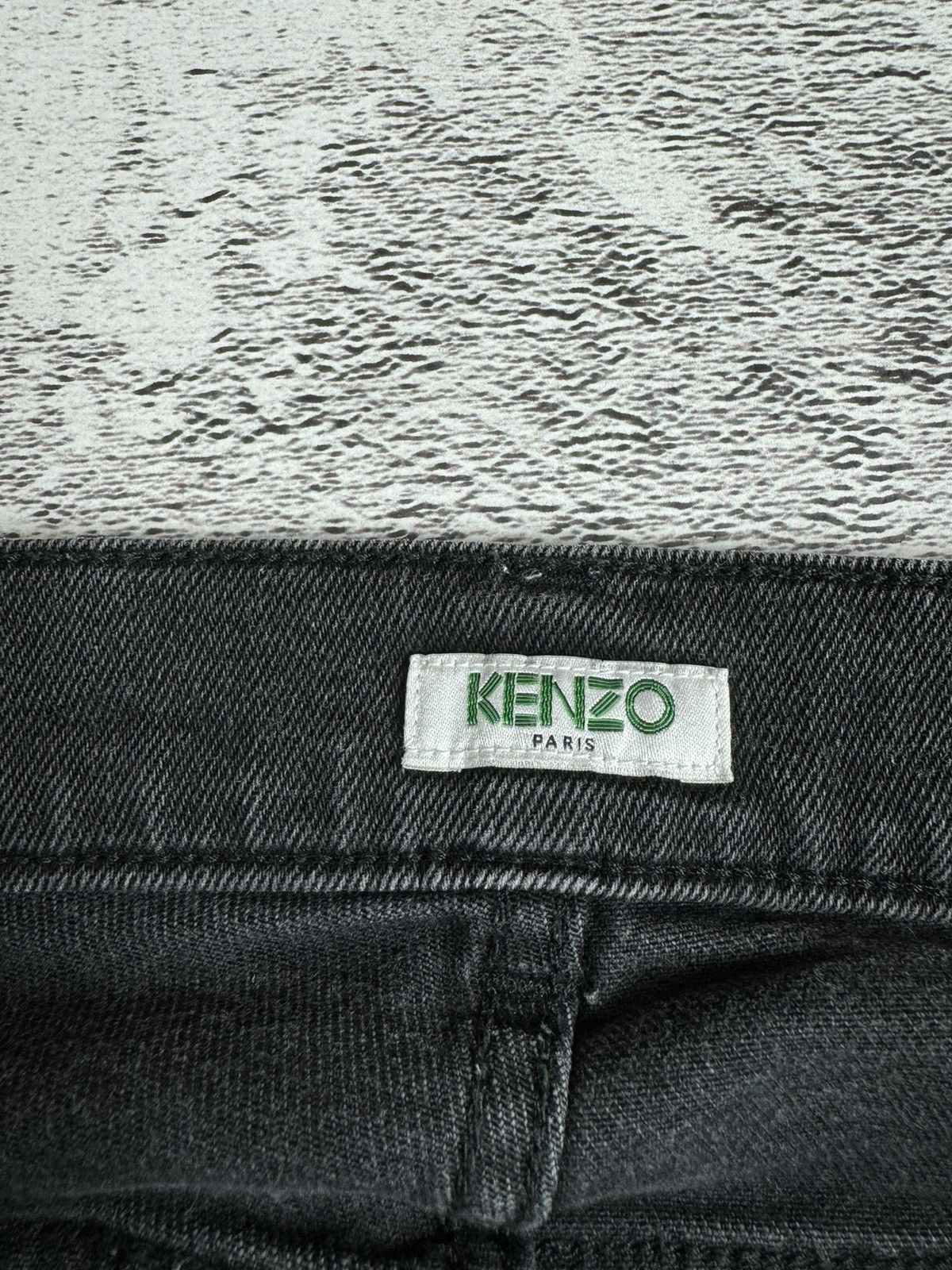 Kenzo Kenzo Paris Jungle Signature Logo Luxury Rap Jeans Bottoms Size US 32 / EU 48 - 14 Thumbnail