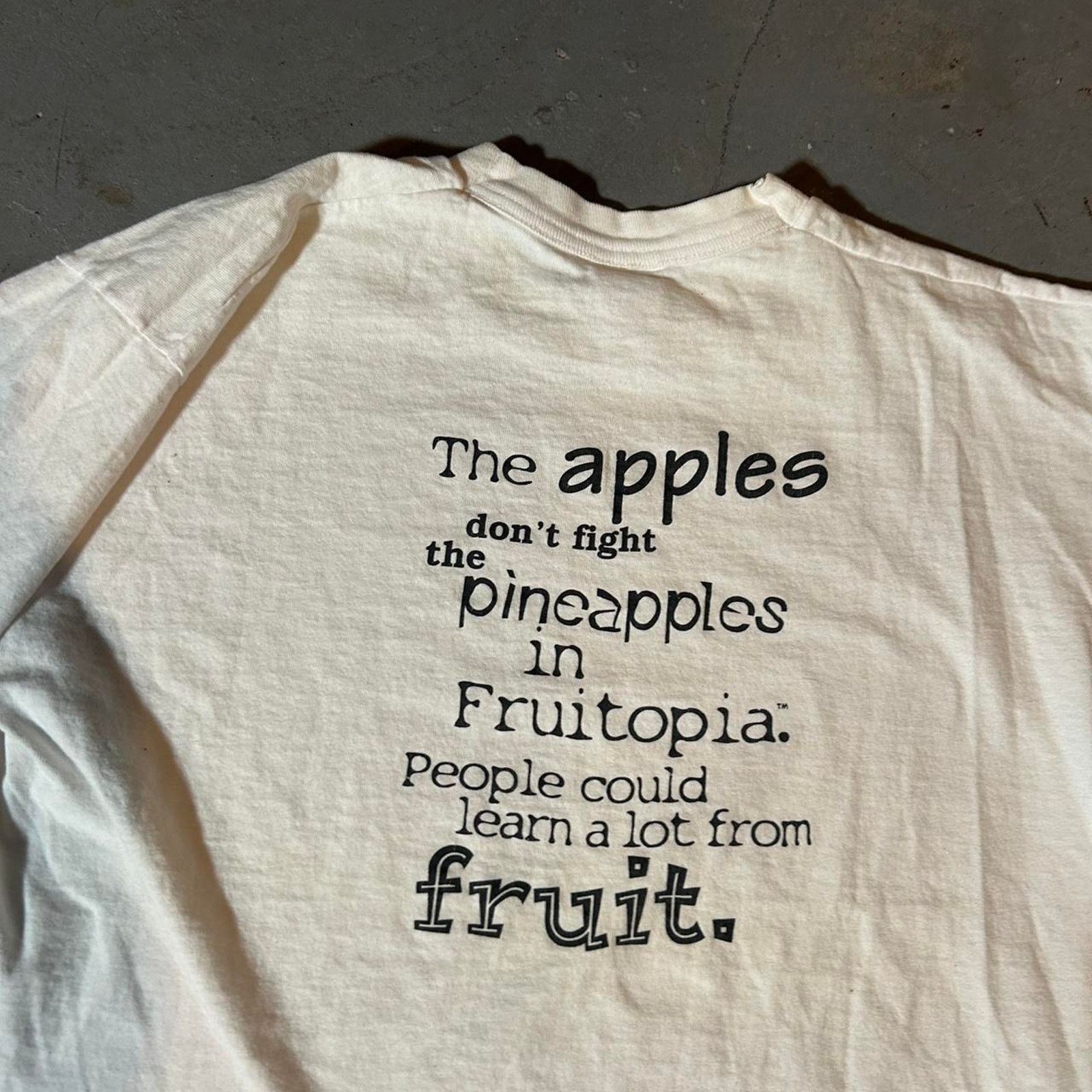 Fruit Of The Loom 90s promotional fruitopia shirt single Size US L / EU 52-54 / 3 - 2 Thumbnail