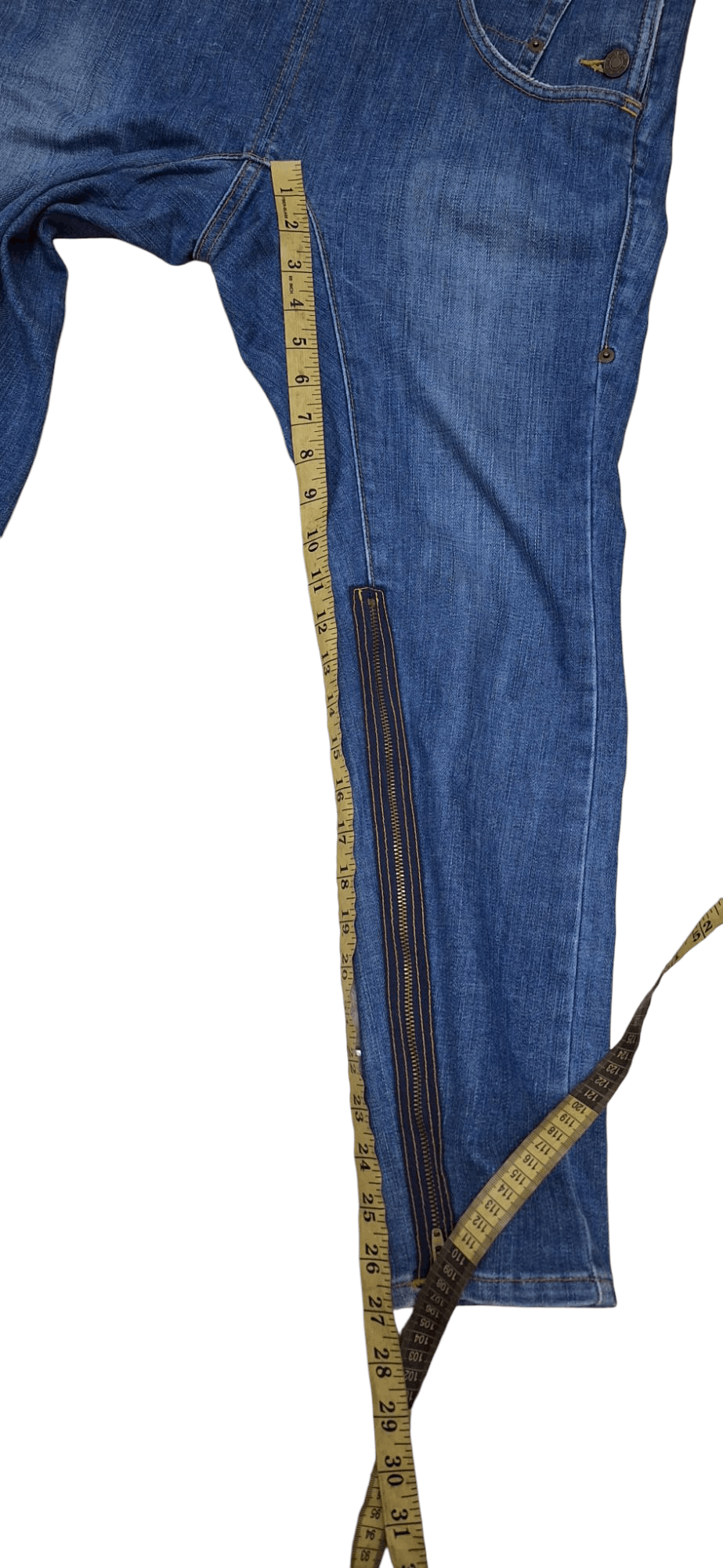 Final Home × Frapbois Rare Frapbois High Rise Leg Zipper Denim Size US 32 / EU 48 - 17 Thumbnail