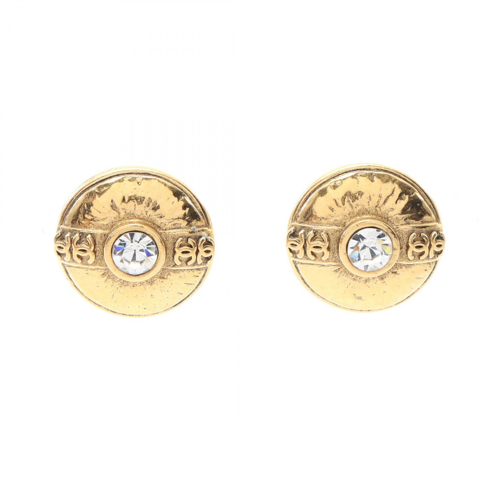 Chanel Chanel Chanel Coco Mark Earrings Metal Earrings DUTY FREE for USA Size ONE SIZE - 1 Thumbnail