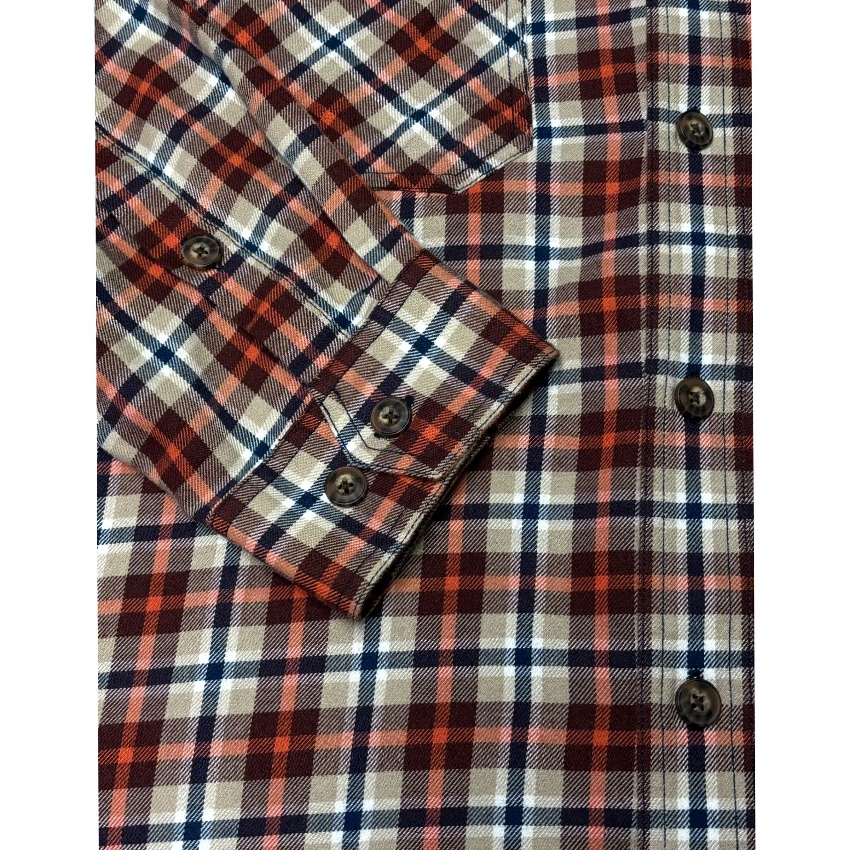Duluth Trading Company Duluth Trading Co Mens Flannel Shirt Plaid Long Sleeve Button Up XL Red Cotton Polyester Button-Down Pocketed Vintage No Size US XL / EU 56 / 4 - 3 Thumbnail