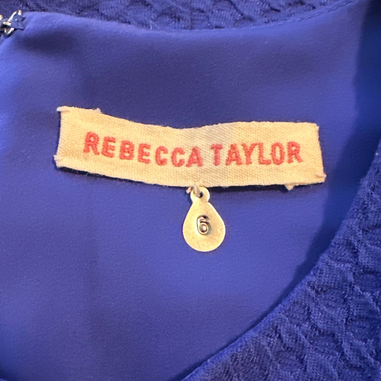 Rebecca Taylor Rebecca Taylor blue cap sleeves A line dress size 6 Size M / US 6-8 / IT 42-44 - 3 Thumbnail