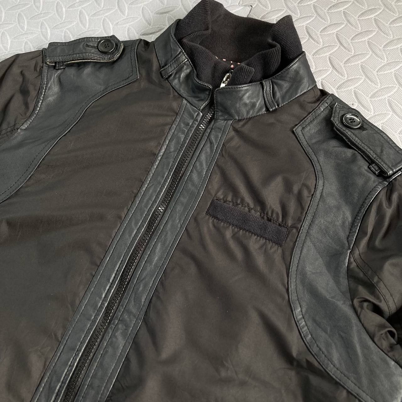 Dolce & Gabbana D&G- 2000’s Tactical Hybrid Leather Paneled Jacket Size US L / EU 52-54 / 3 - 5 Thumbnail