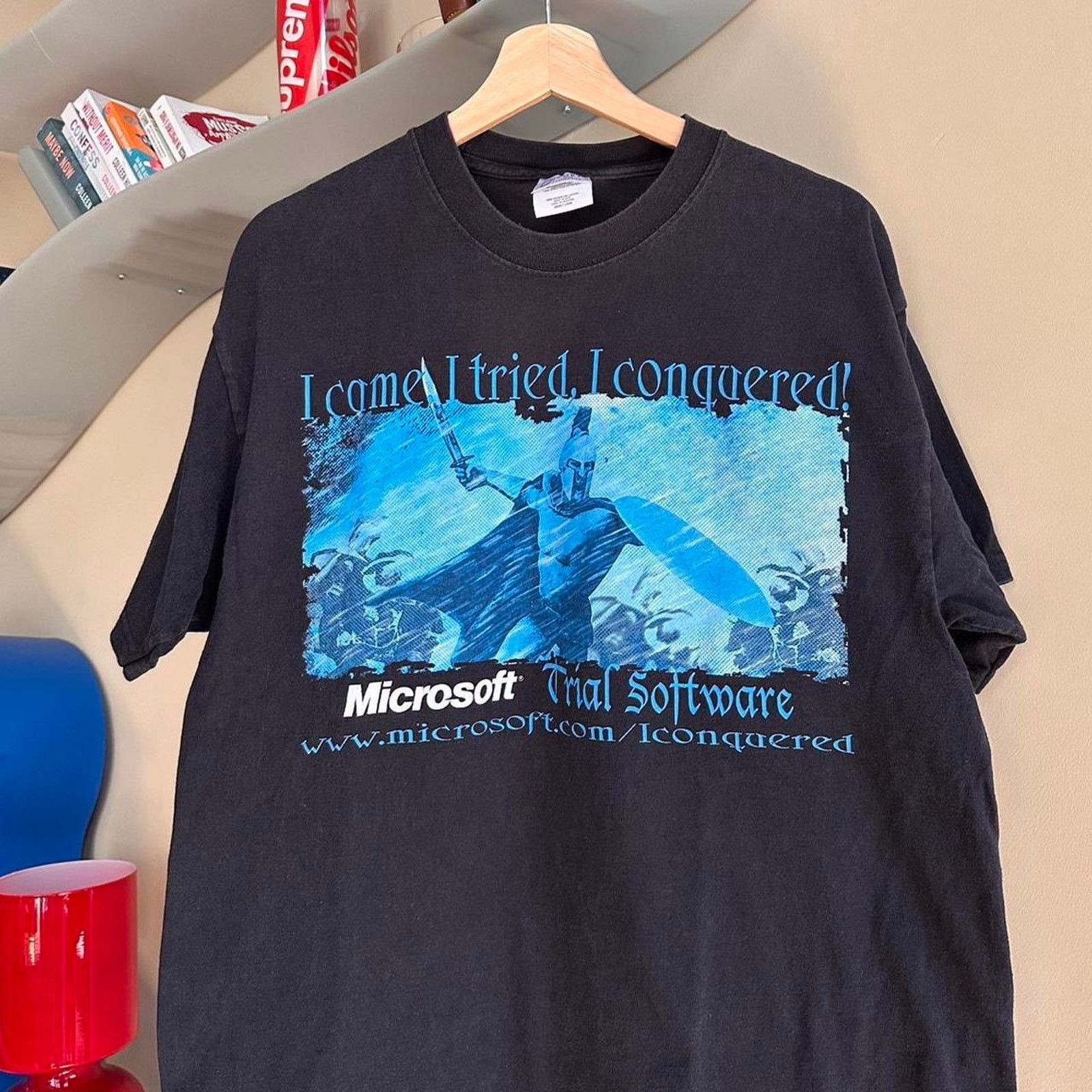 Apple × Vintage Vintage Y2K Microsoft Promo Shirt Size US L / EU 52-54 / 3 - 2 Thumbnail