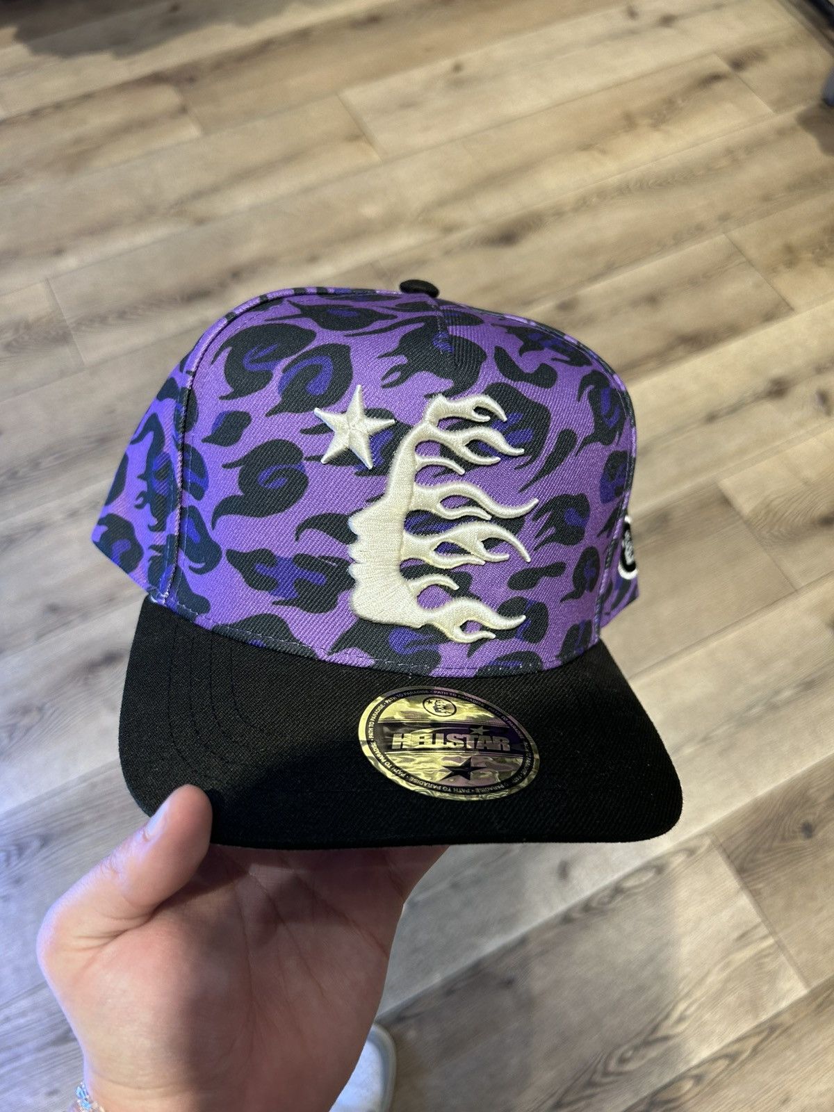 HELLSTAR Hellstar Cheetah Camo Snapback Hat | Grailed