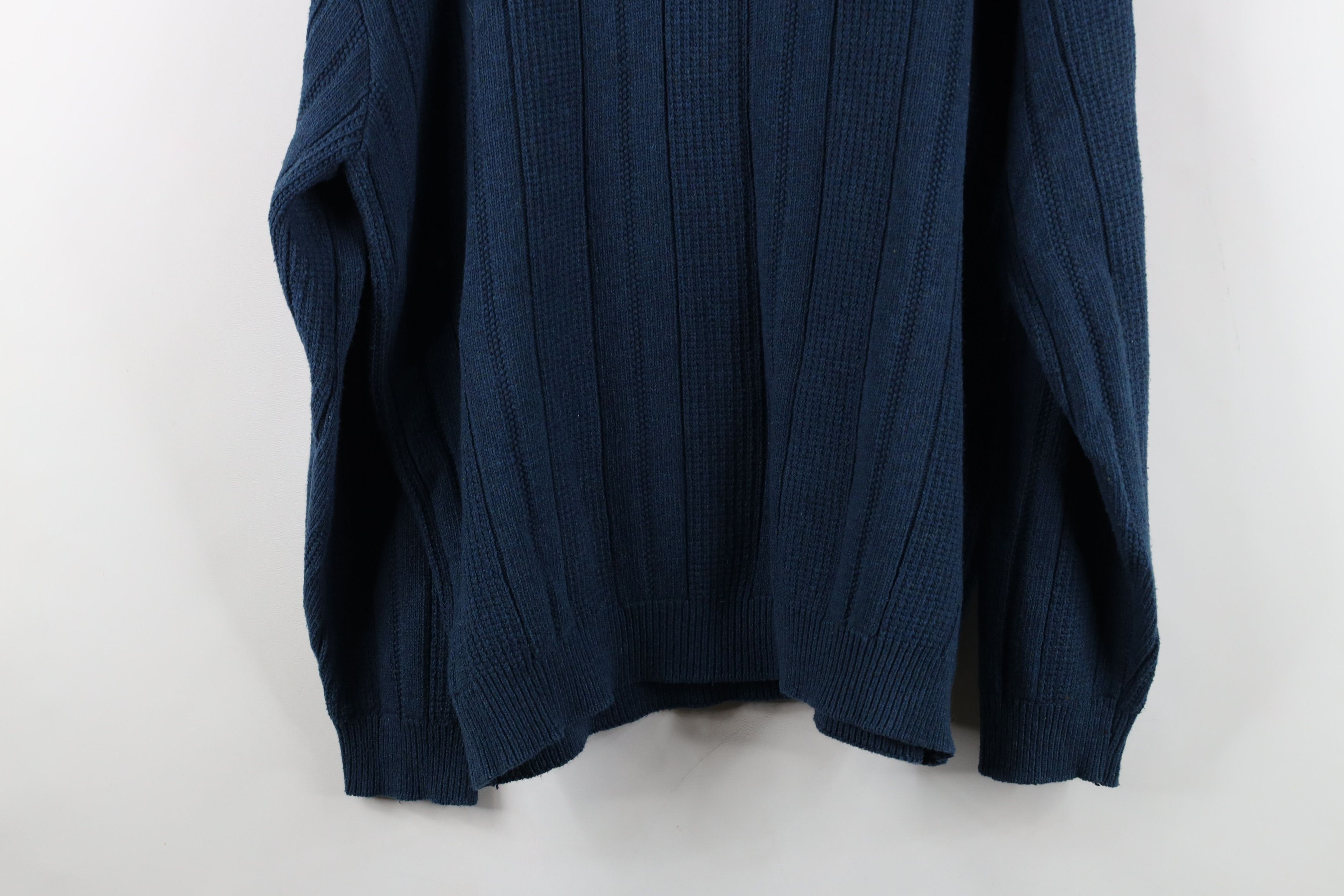 Vintage Vintage 90s Streetwear Chunky Ribbed Knit Crewneck Sweater Size US XL / EU 56 / 4 - 11 Thumbnail
