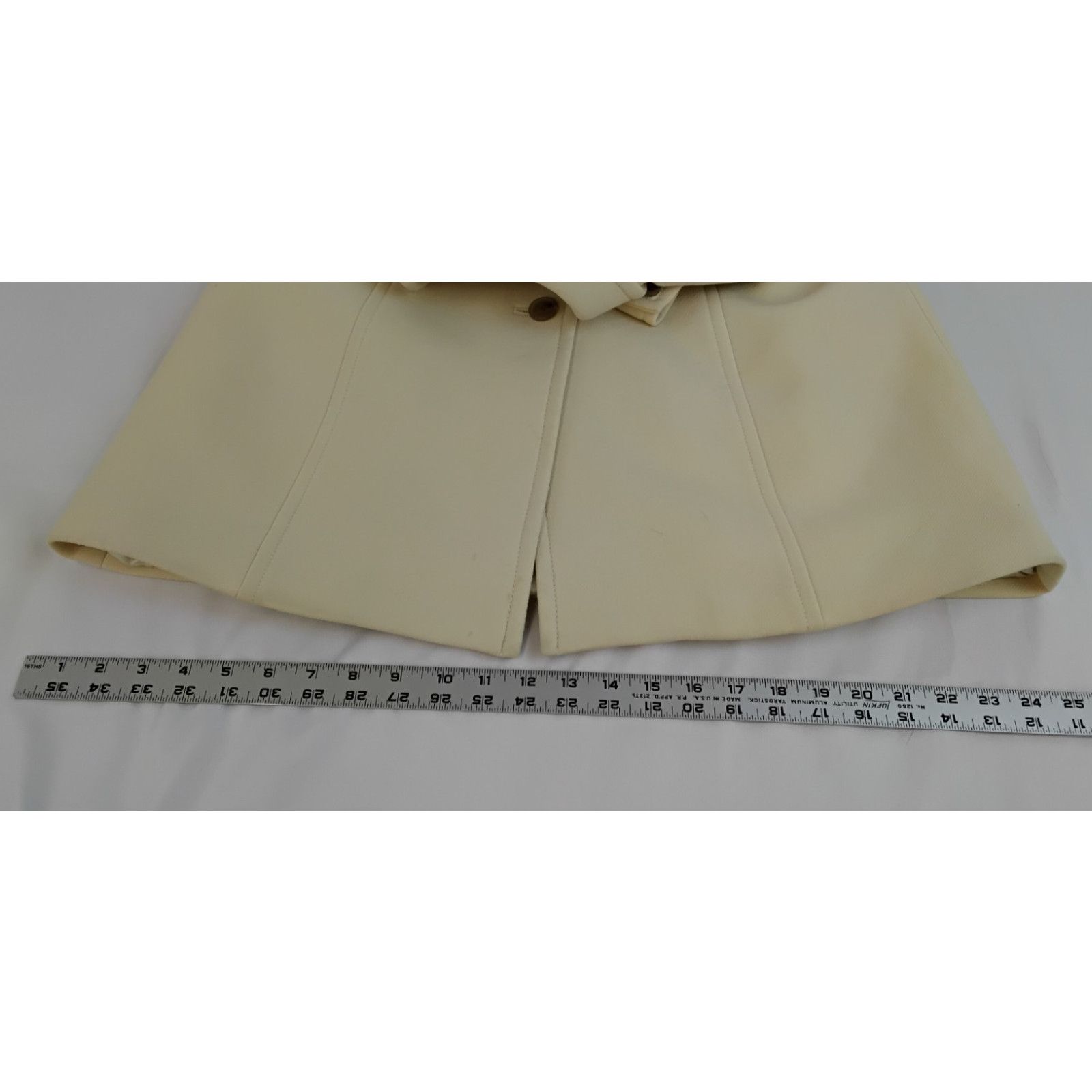 J.Crew J. Crew Wool Blend Pea Coat Women's 8 Cream Thinsulate 2007 Size M / US 6-8 / IT 42-44 - 21 Thumbnail