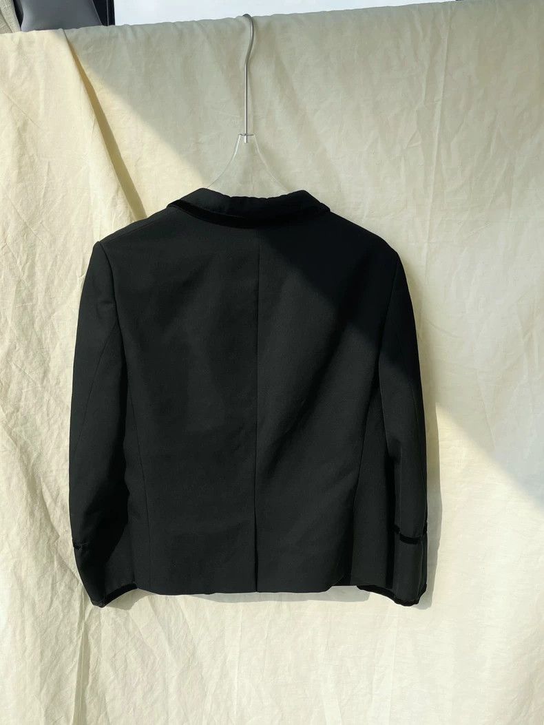 Comme des Garcons Comme Des Garcons Velvet Trim Suit Jacket Top Coat Size M / US 6-8 / IT 42-44 - 6 Thumbnail