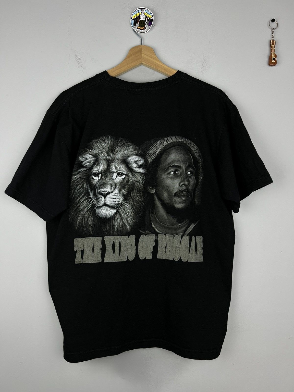 Band Tees × Bob Marley Bob Marley King of Reggae Black T Shirt Size US L / EU 52-54 / 3 - 2 Thumbnail
