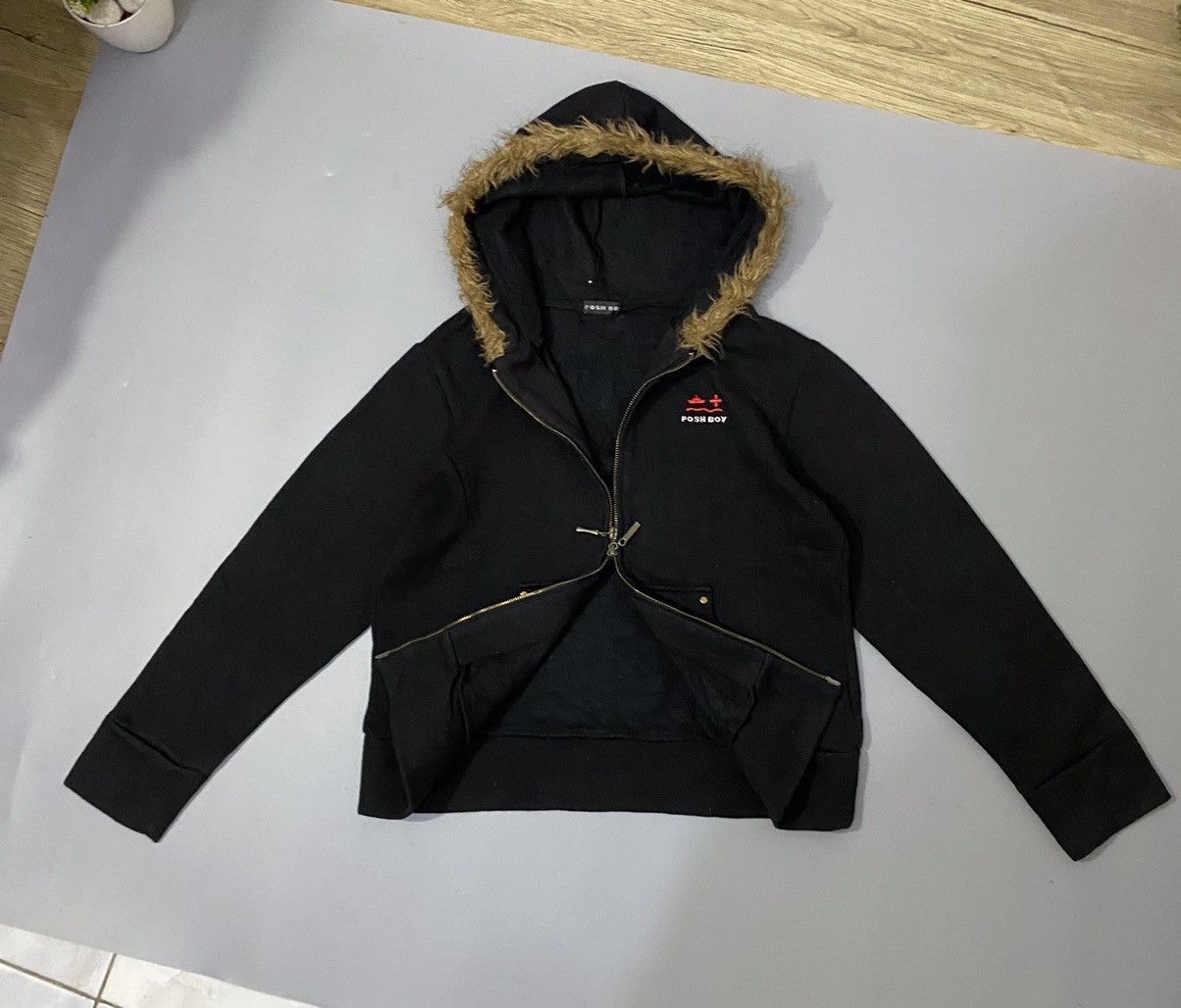 If Six Was Nine 💥Japan💥PoshBoy Fur Faux Zip Hoodie Size US M / EU 48-50 / 2 - 3 Thumbnail