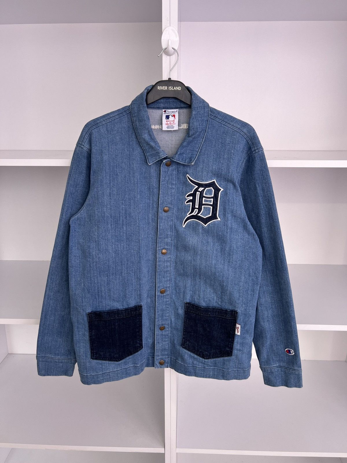 Champion × MLB × Vintage Vintage Champion Detroit Tigers MLBP jeans Button Up Shirt Size US M / EU 48-50 / 2 - 3 Thumbnail