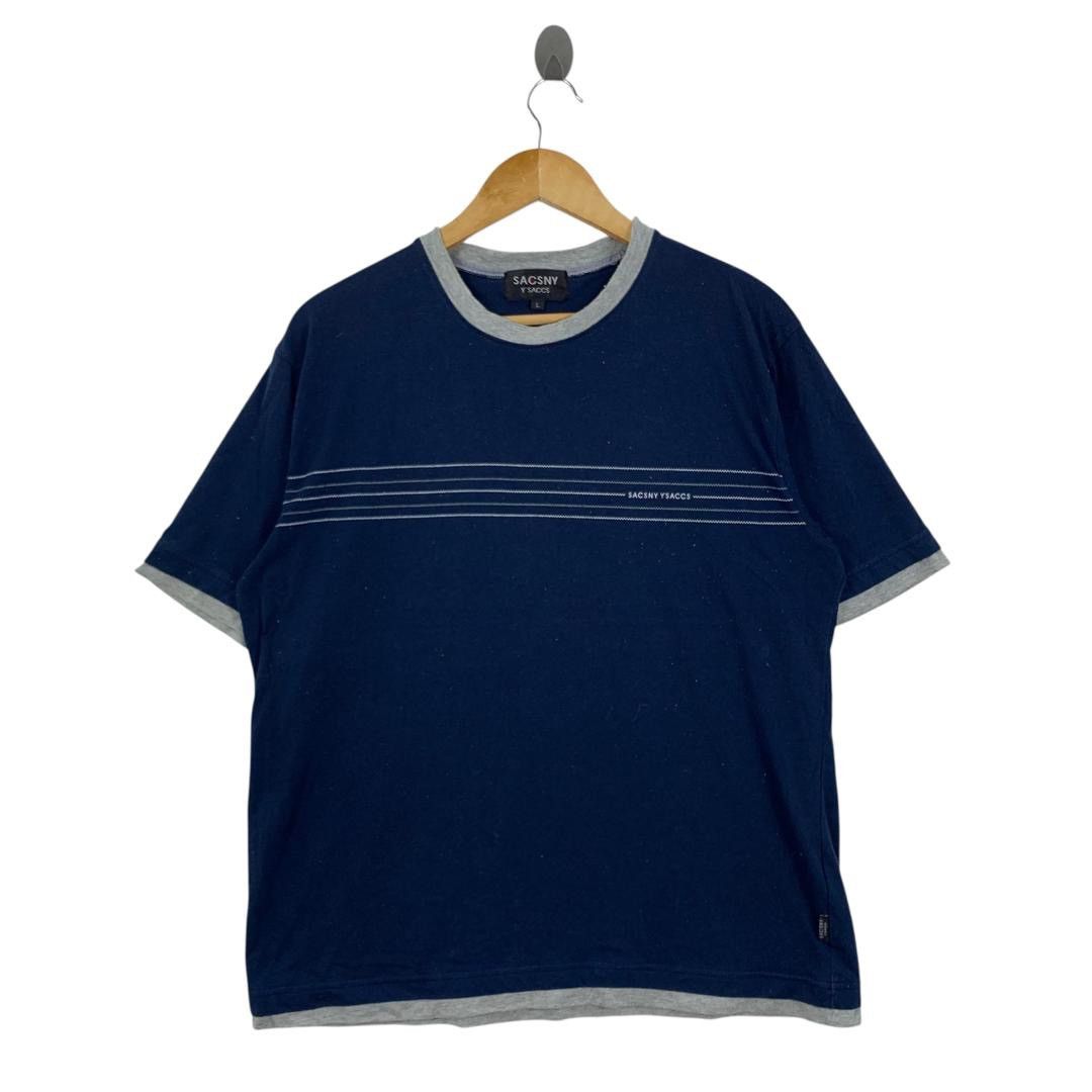 Japanese Brand SACSNY Y’S ACCS Yohji Yamamoto Japanese Brand Stripes Tshirt Size US L / EU 52-54 / 3 - 1 Thumbnail