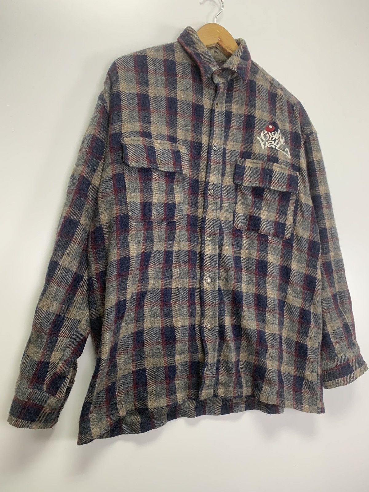 Flannel × Vintage Vintage Eight Ball flannel Size US L / EU 52-54 / 3 - 5 Thumbnail