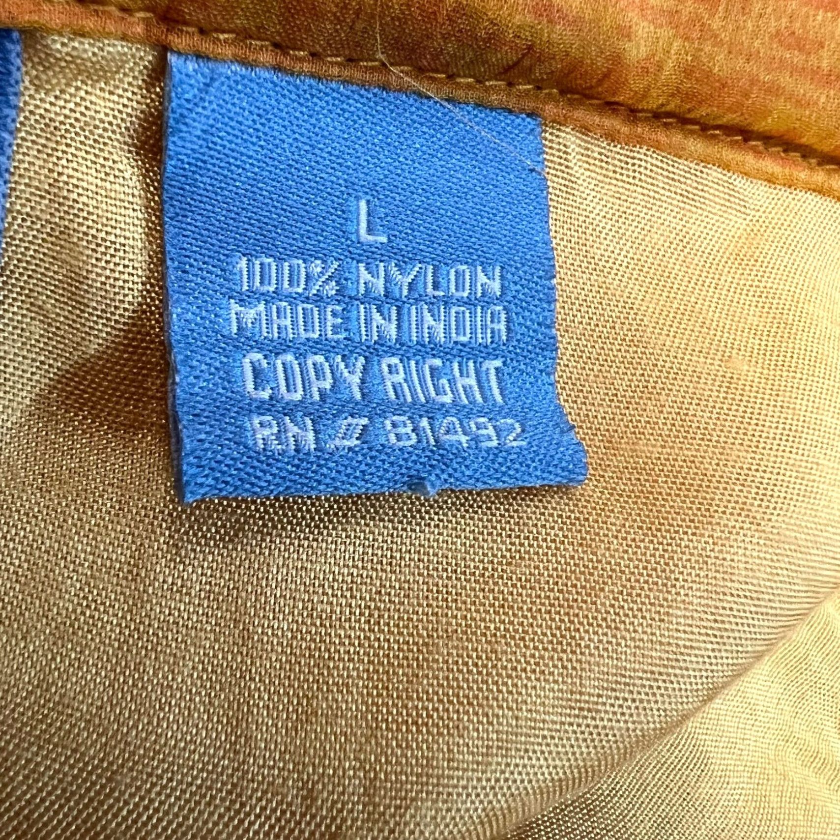 Vintage VINTAGE Half Moon Bay Skirt Women's L Yellow Long Nylon Bohemian 90s Festival Beach Flare Mid Rise Ruffle Lined Zip Closure Size 36" / US 14 / IT 50 - 7 Thumbnail